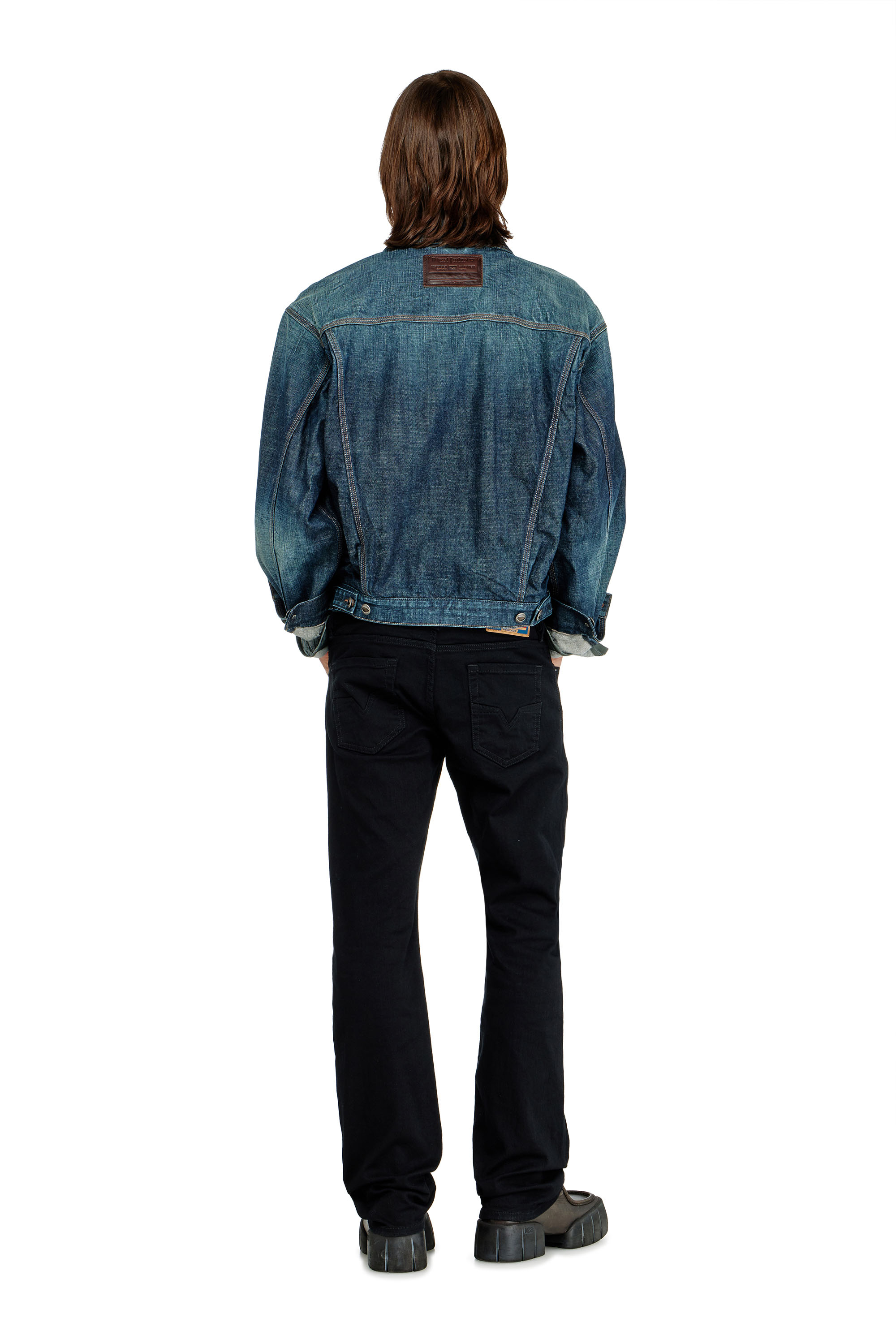 Diesel - Man's Regular Jeans 1985 Larkee 0688H, Black/Dark grey - 4