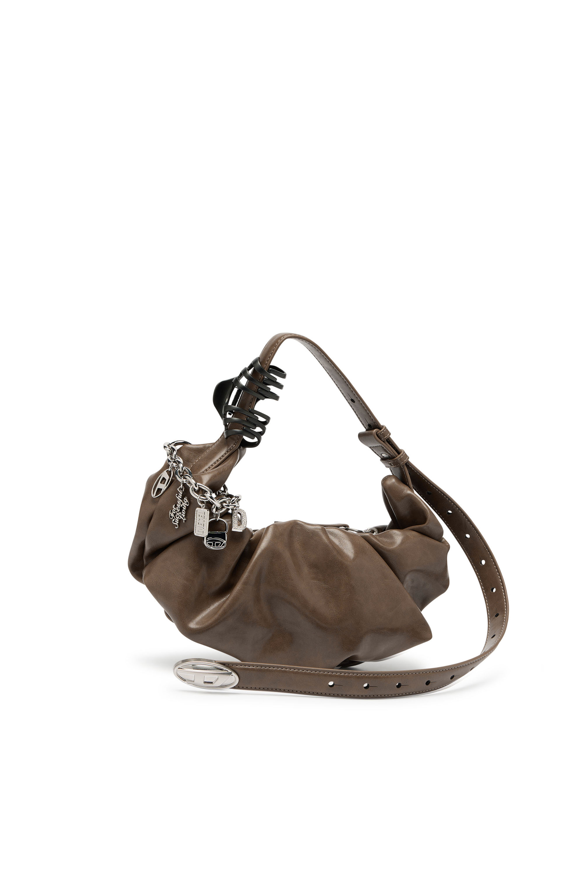 Diesel - GRAB-D HOBO S, Woman's Grab-D-Hobo bag in Brown - 2