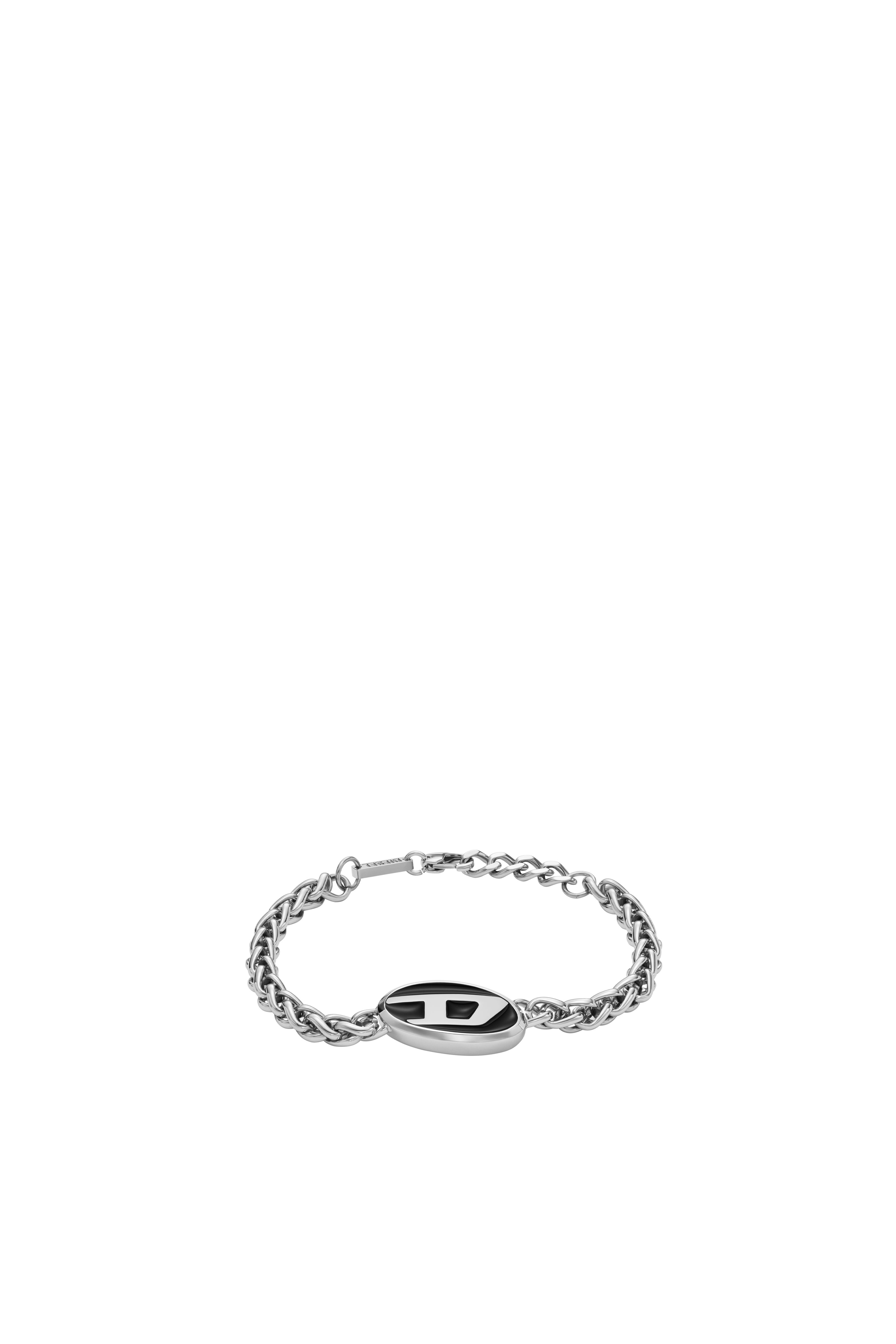 Diesel - DX1469, Unisex's Stainless steel chain bracelet in Silver/Black - 1