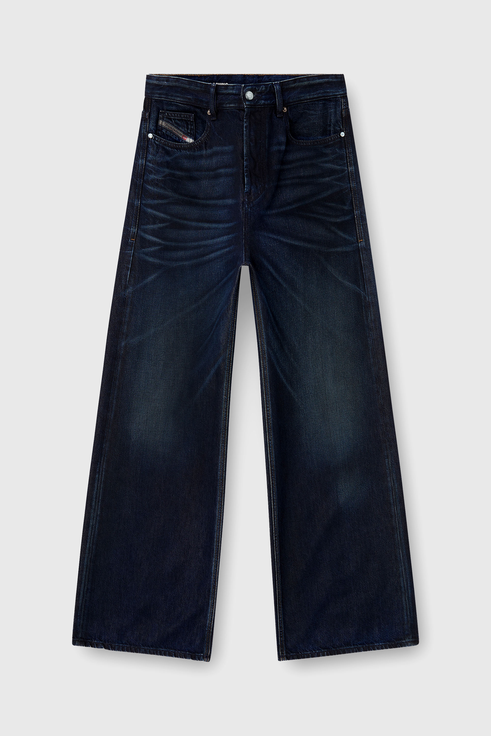 Diesel - Man's Relaxed Jeans D-Rise 09N21, Dark Blue - 2