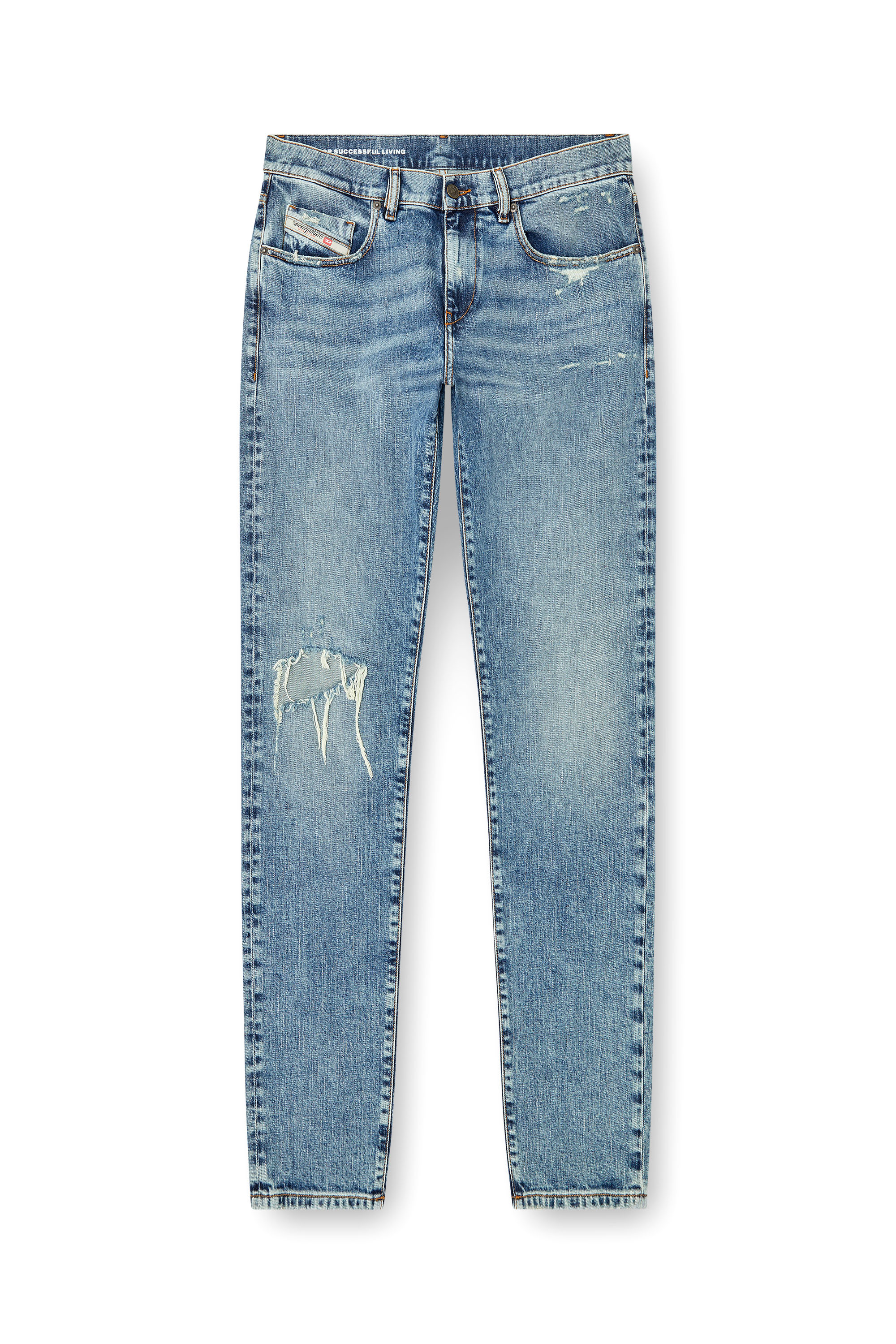 Diesel - Man's Slim Jeans 2019 D-Strukt 09L34, Light Blue - 2