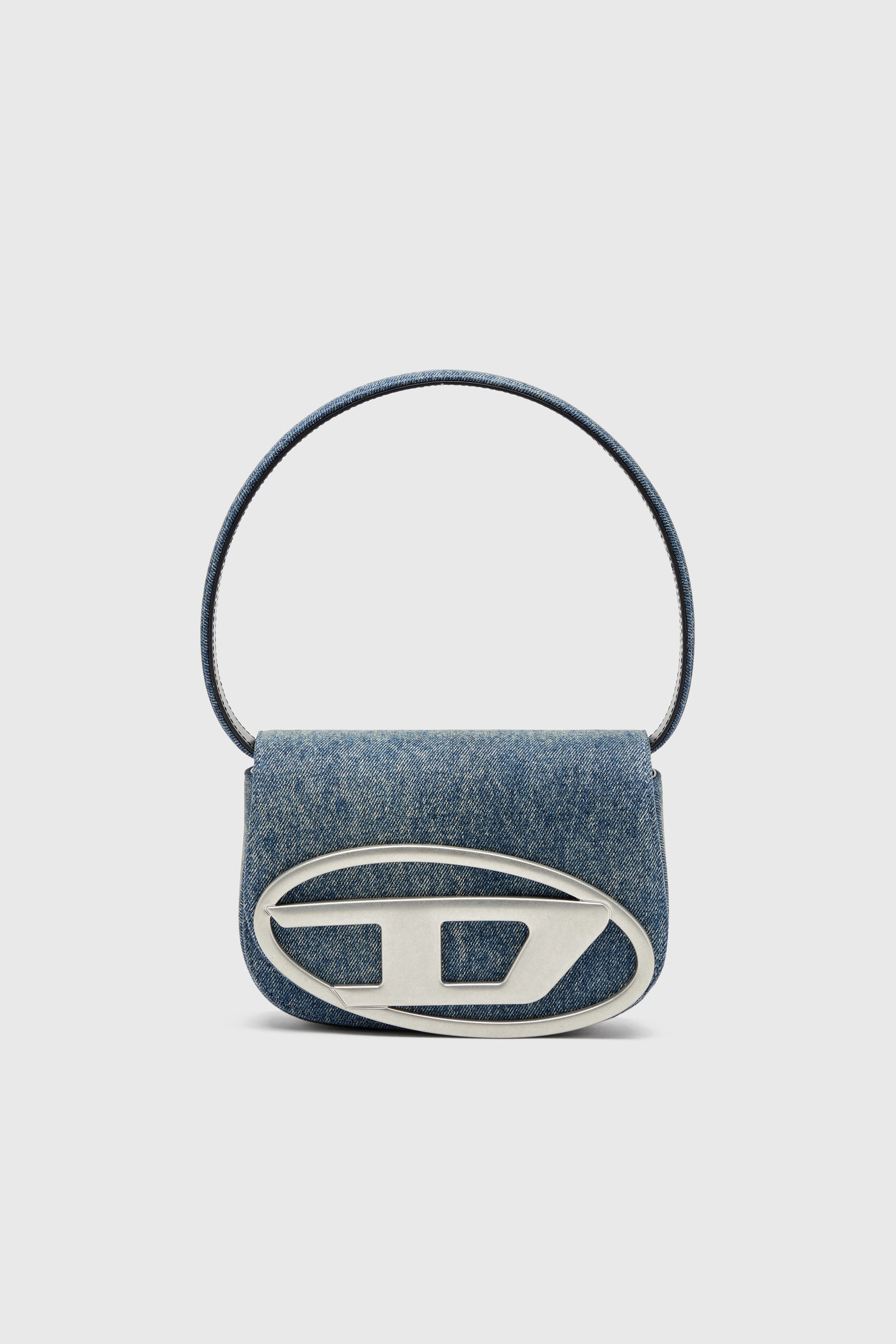 Diesel - 1DR, Woman's 1DR-Iconic shoulder bag in solarised denim in Blue - 2