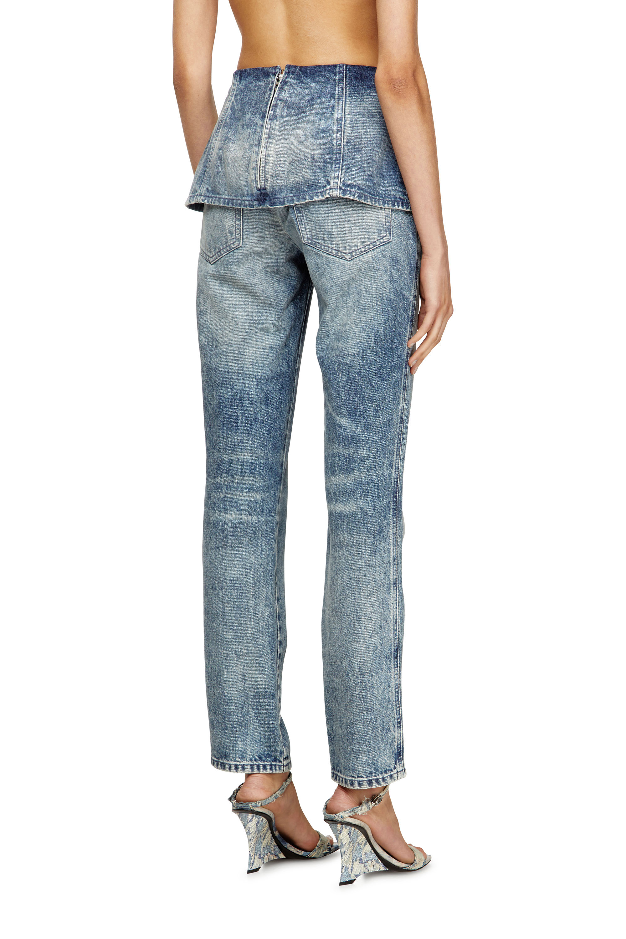 Slim Jeans D-Hourjian 007DA, Light Blue Diesel - Woman's Slim Jeans D-Hourjian 007DA, Light Blue - 4