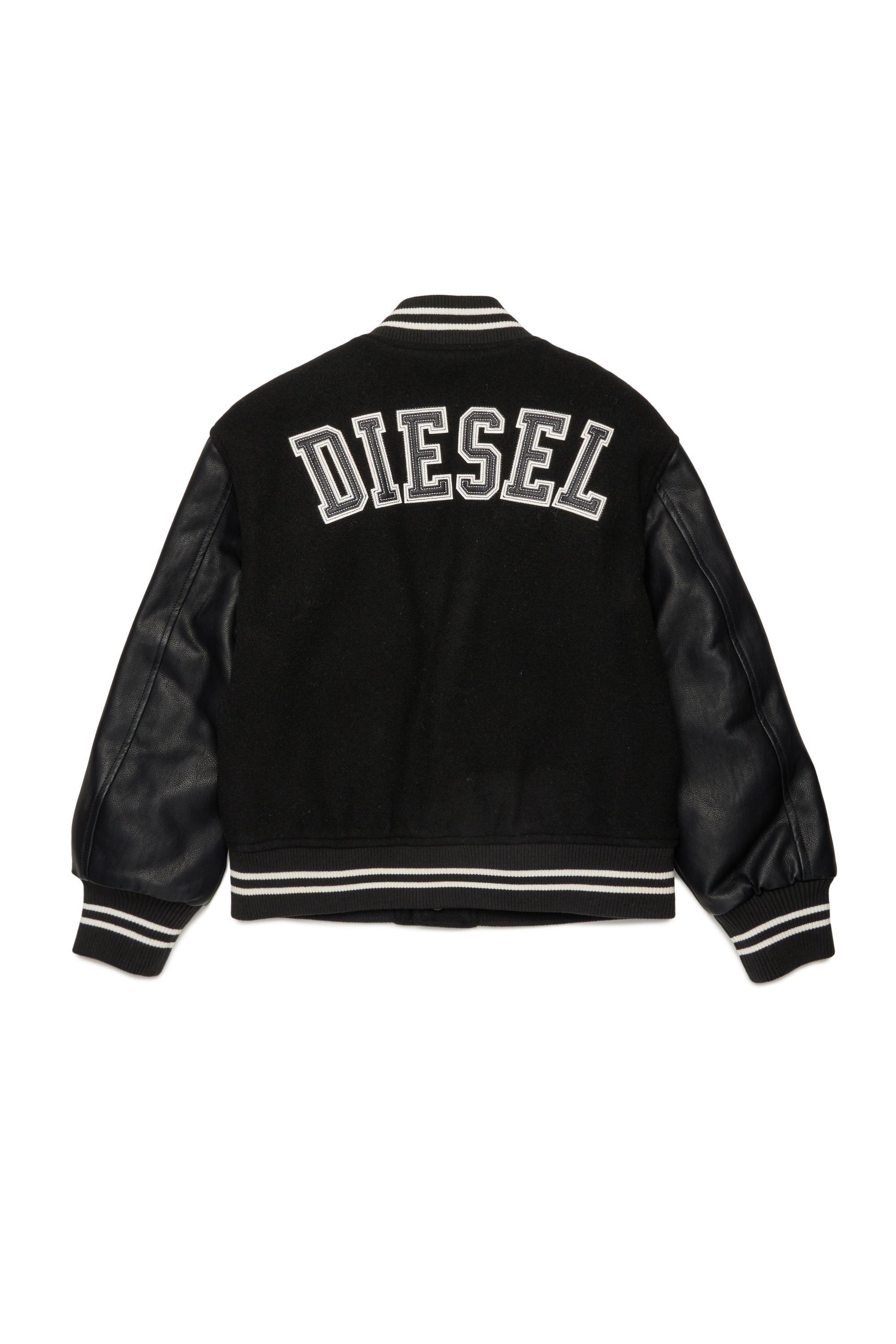 Diesel - JBIRKY, Man's Bomber jacket with Diesel patches in Black - 3