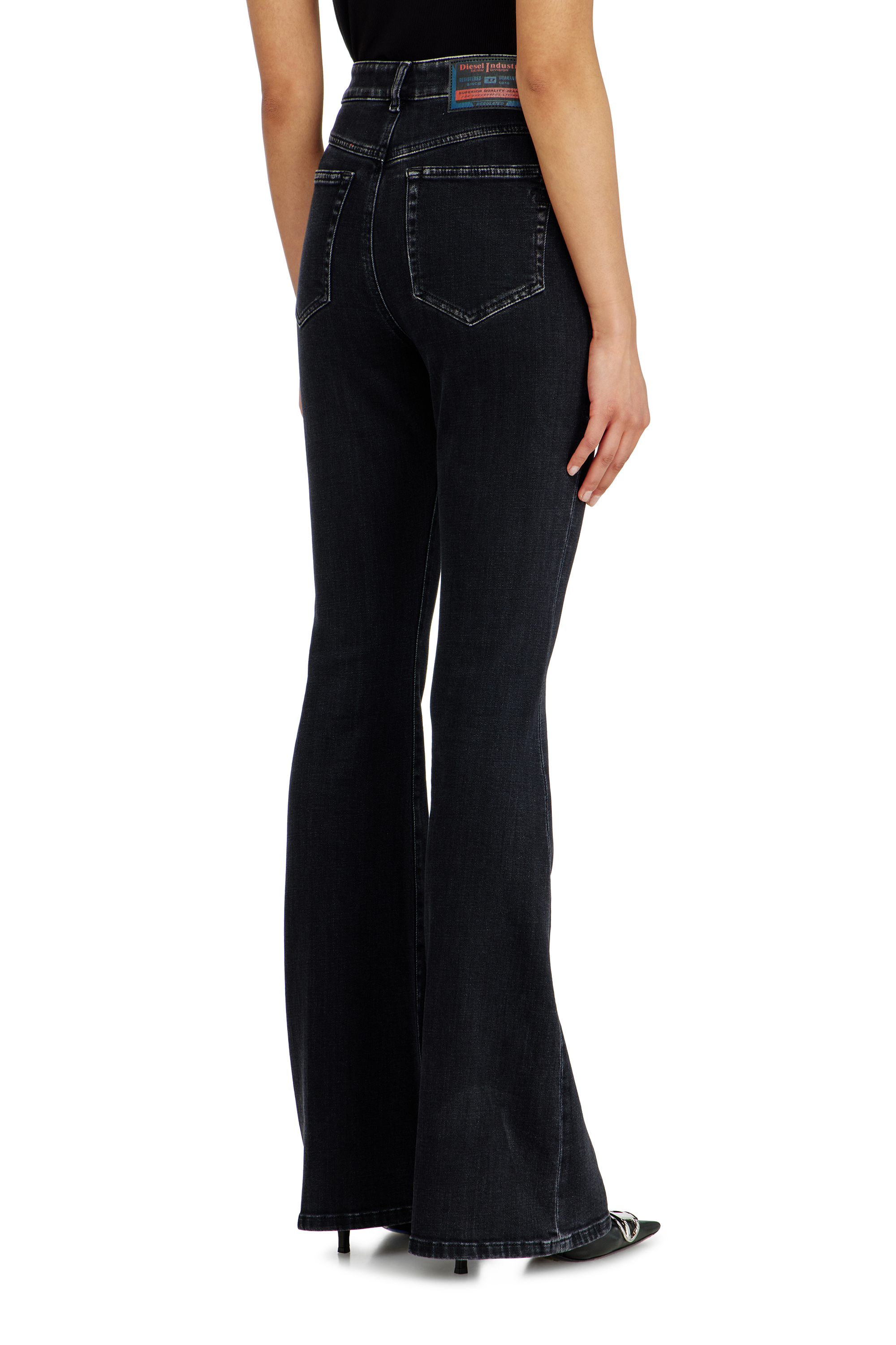 Diesel - Woman's Bootcut Jeans 1973 D-Partt 09P75, Black/Dark grey - 5