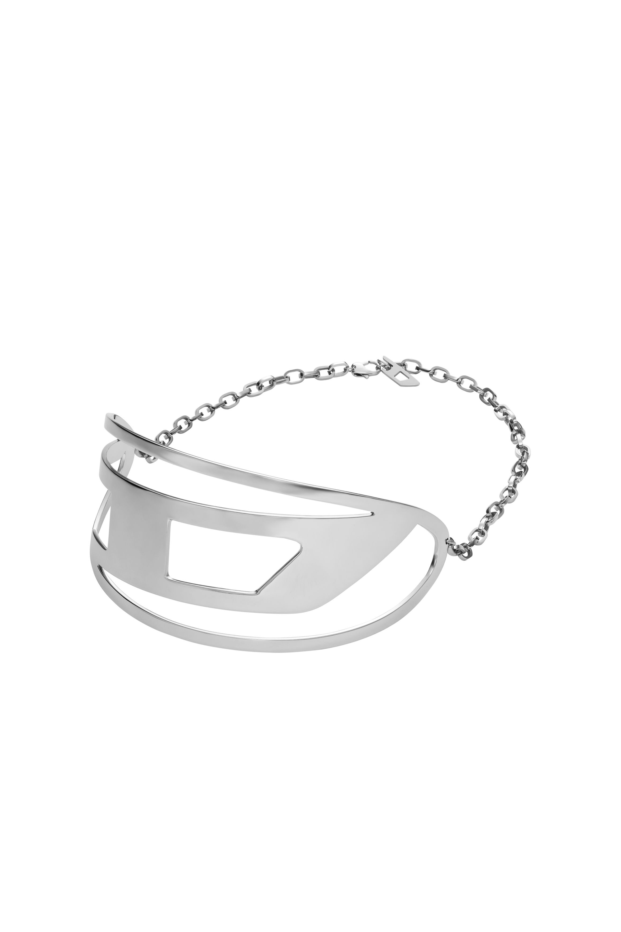 Diesel - DX1479, Unisex's Stainless steel choker necklace in Silver - 1