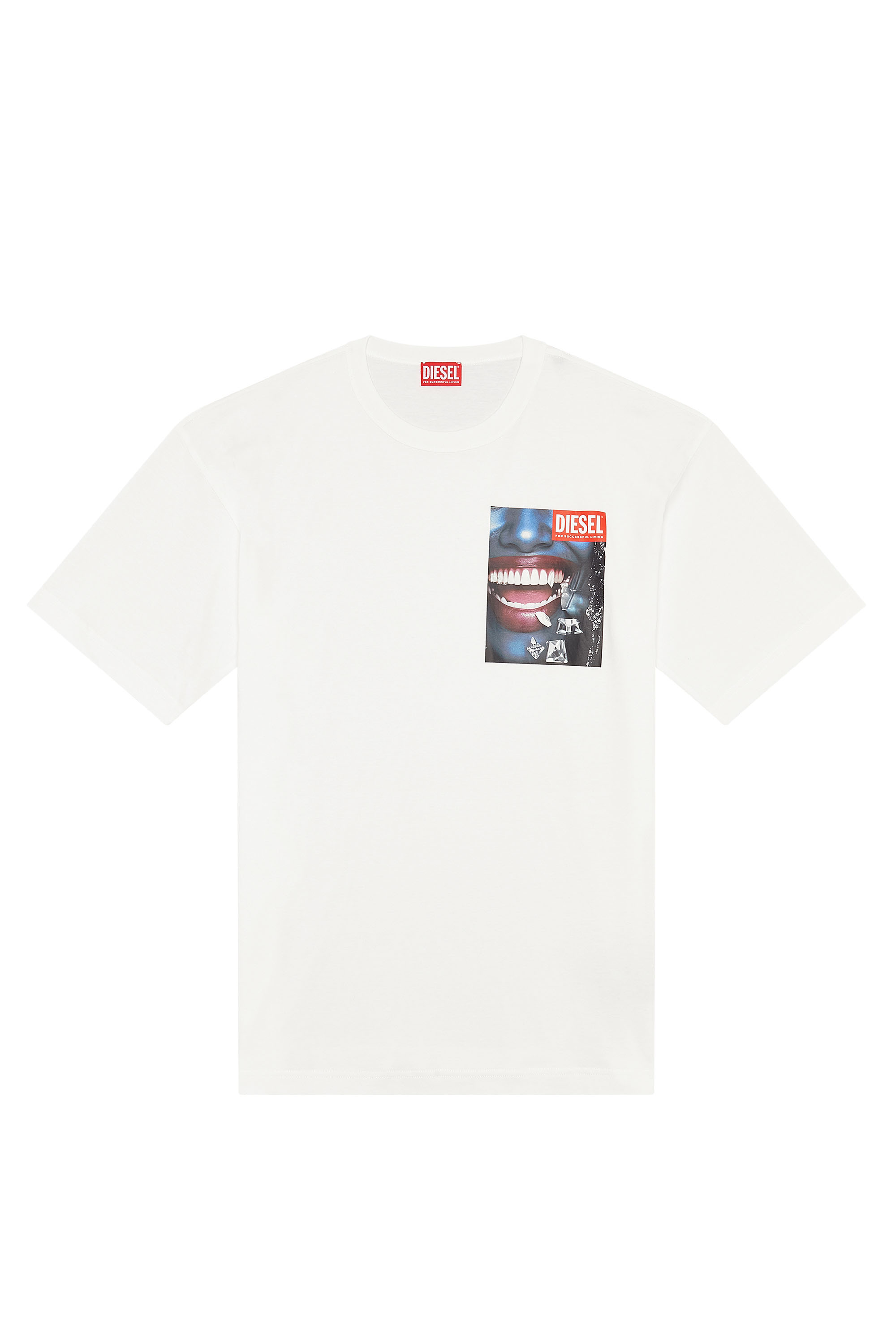 Diesel - T-NABEL-FACE, White - Image 5