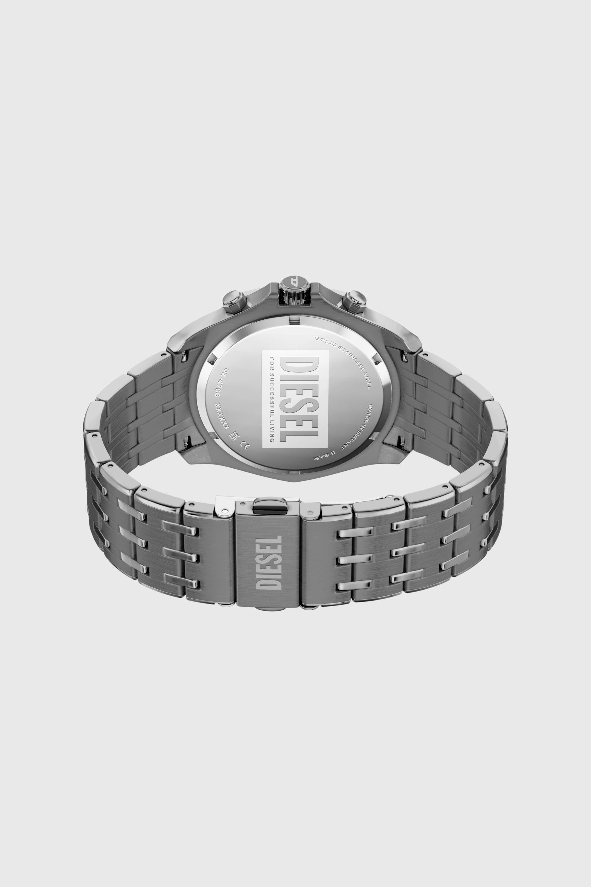 Diesel - DZ4708 WATCH, Man's Spiked stainless steel watch in Grey - 6