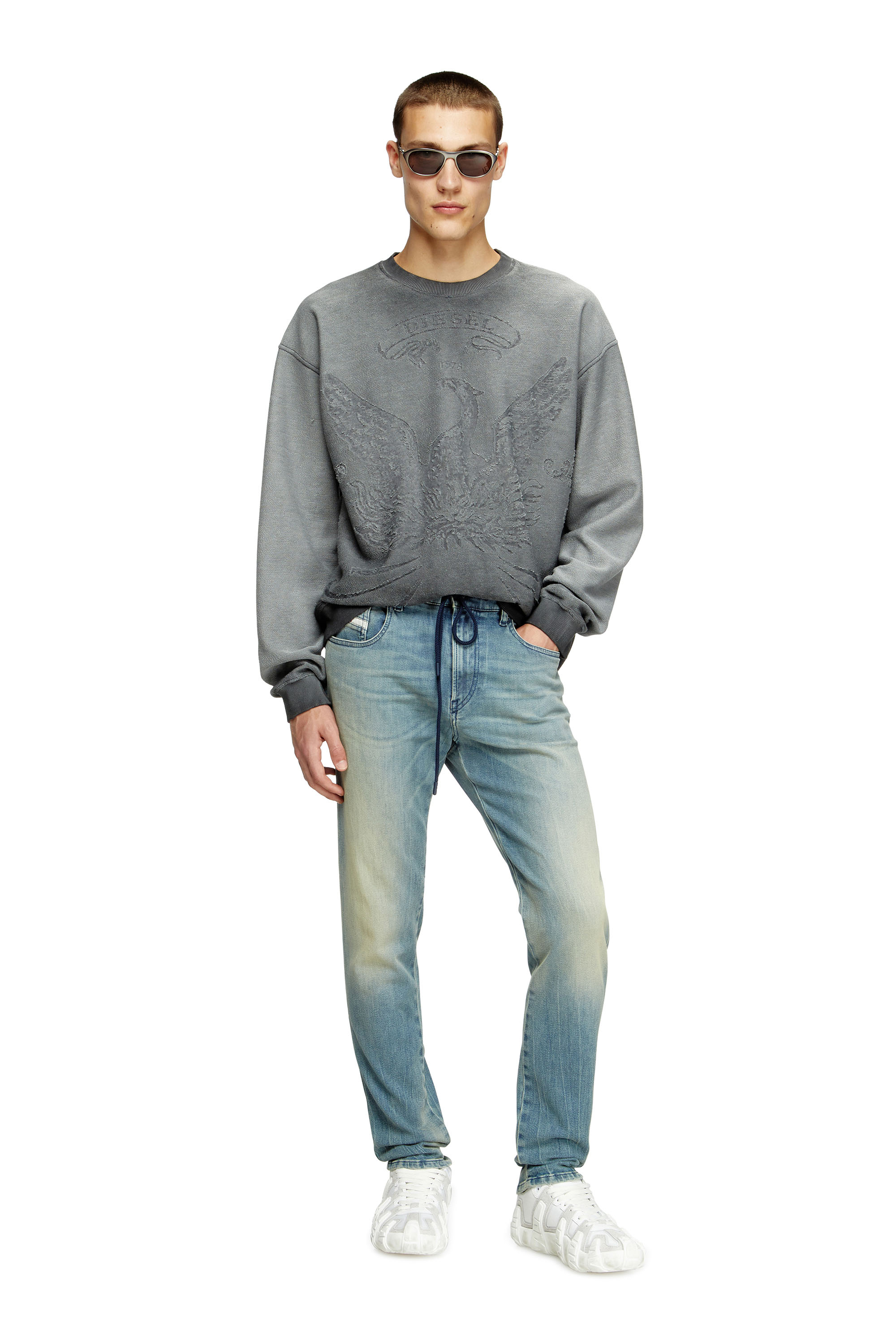 Diesel - Man's Slim 2062 D-Strukt Joggjeans® 09M31, Light Blue - 1