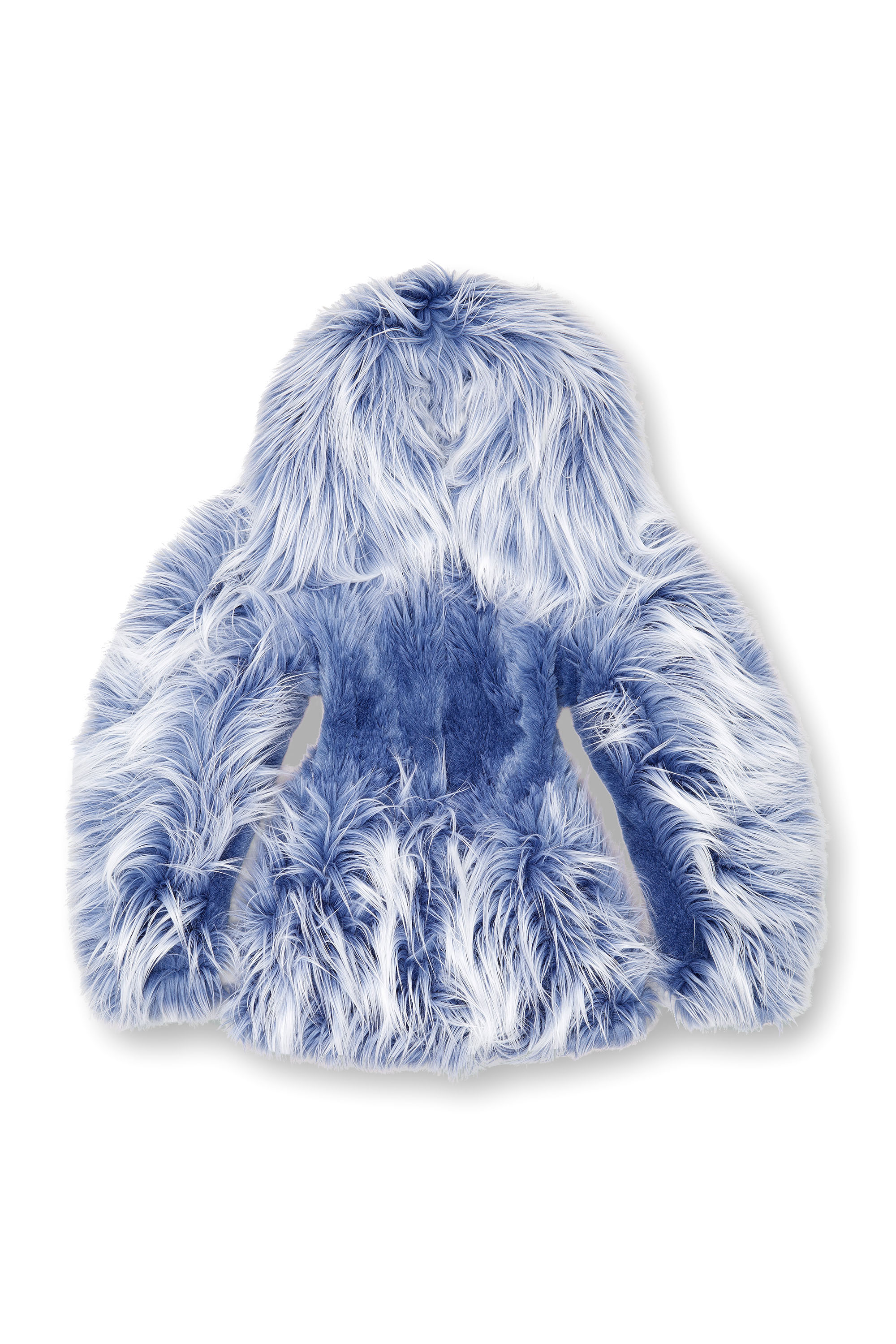 Diesel - W-CABY, Woman's Ombré-hair padded monster coat in Blue - 3