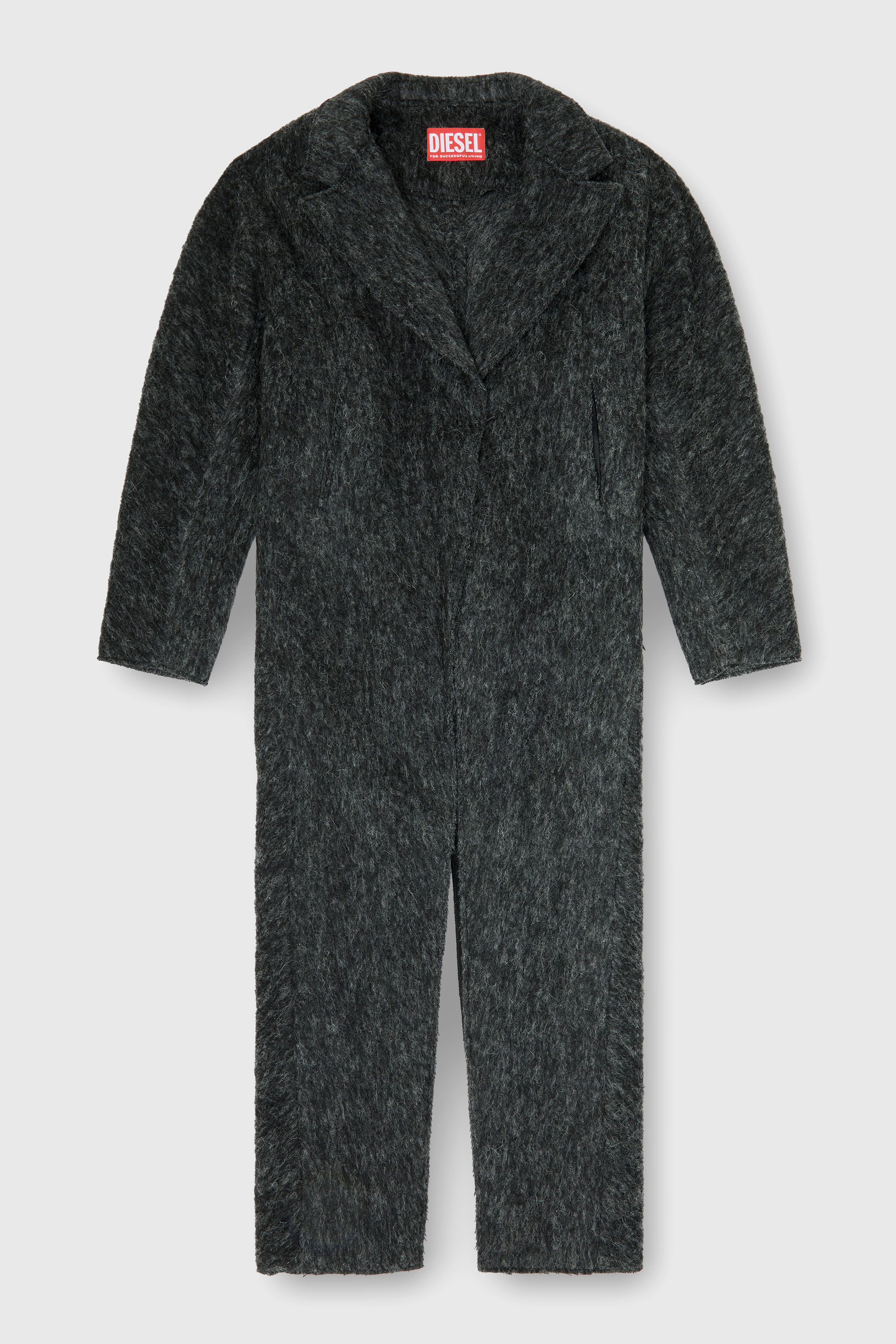 Diesel - W-SAYTA, Woman's Long coat in wool and alpaca blend in null - 2
