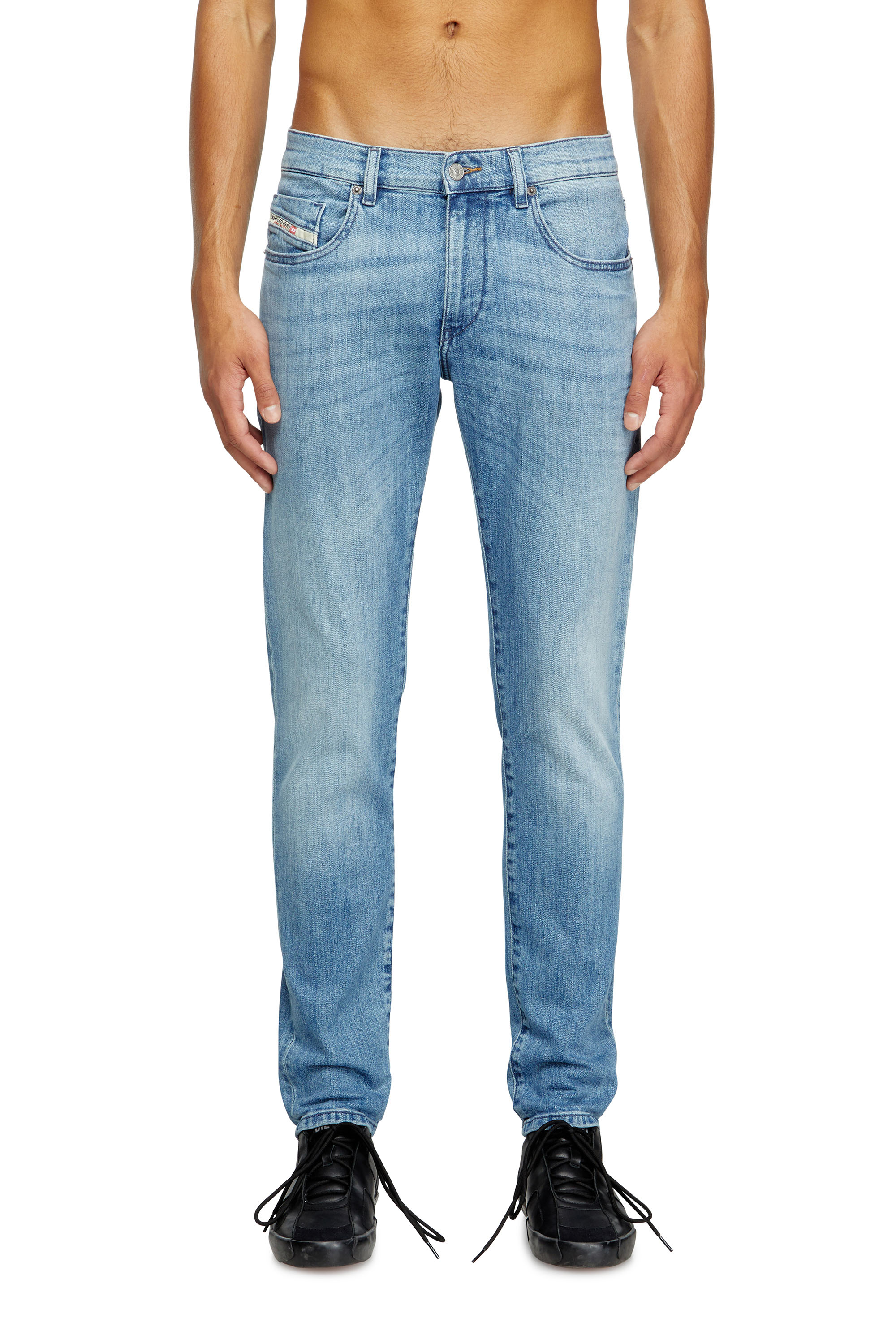 Diesel - Man's Slim Jeans 2019 D-Strukt 0GRDI, Light Blue - 3