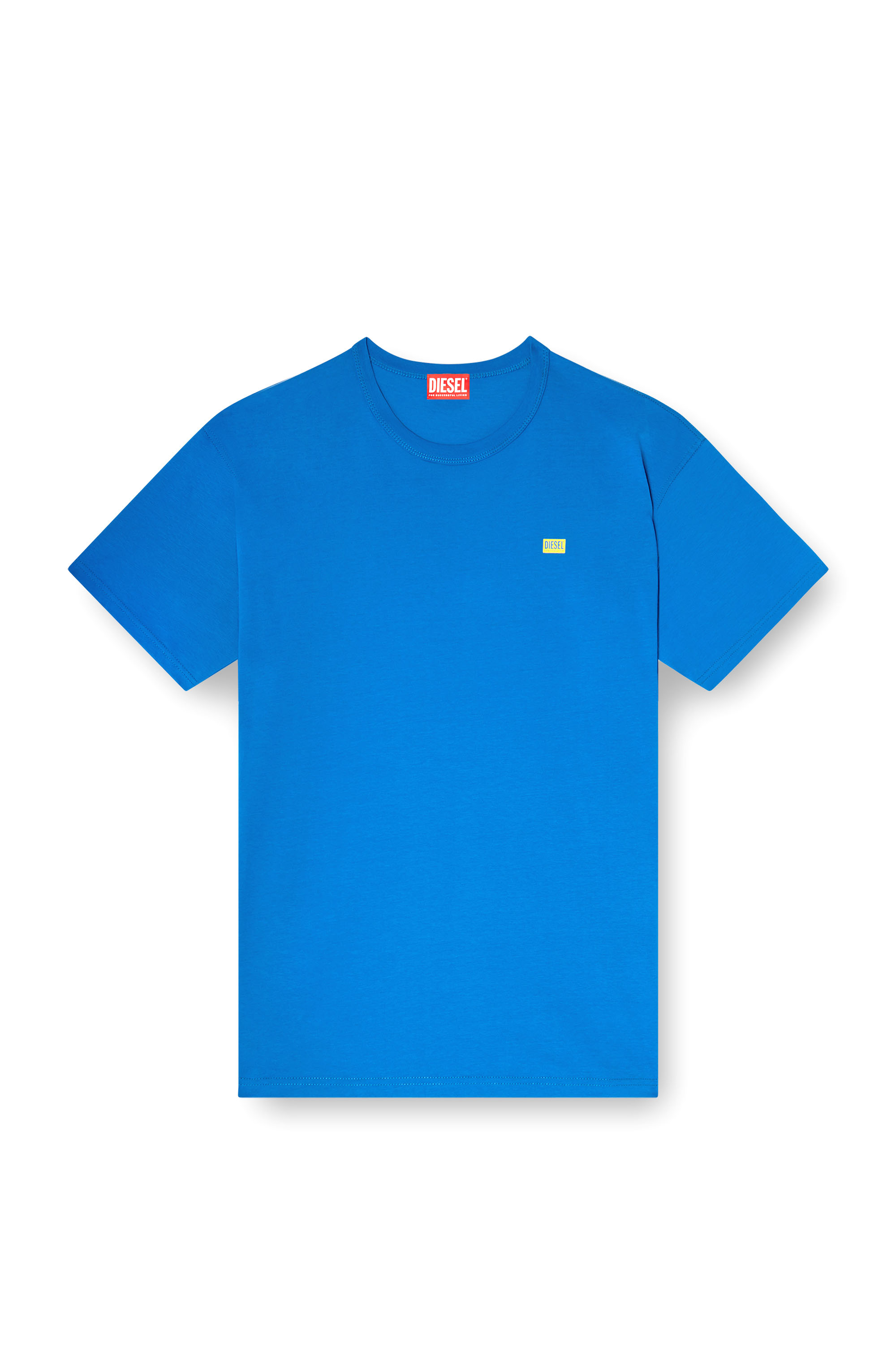 Diesel - T-BOXT-R30, Man's T-shirt with small logo in Blue - 3