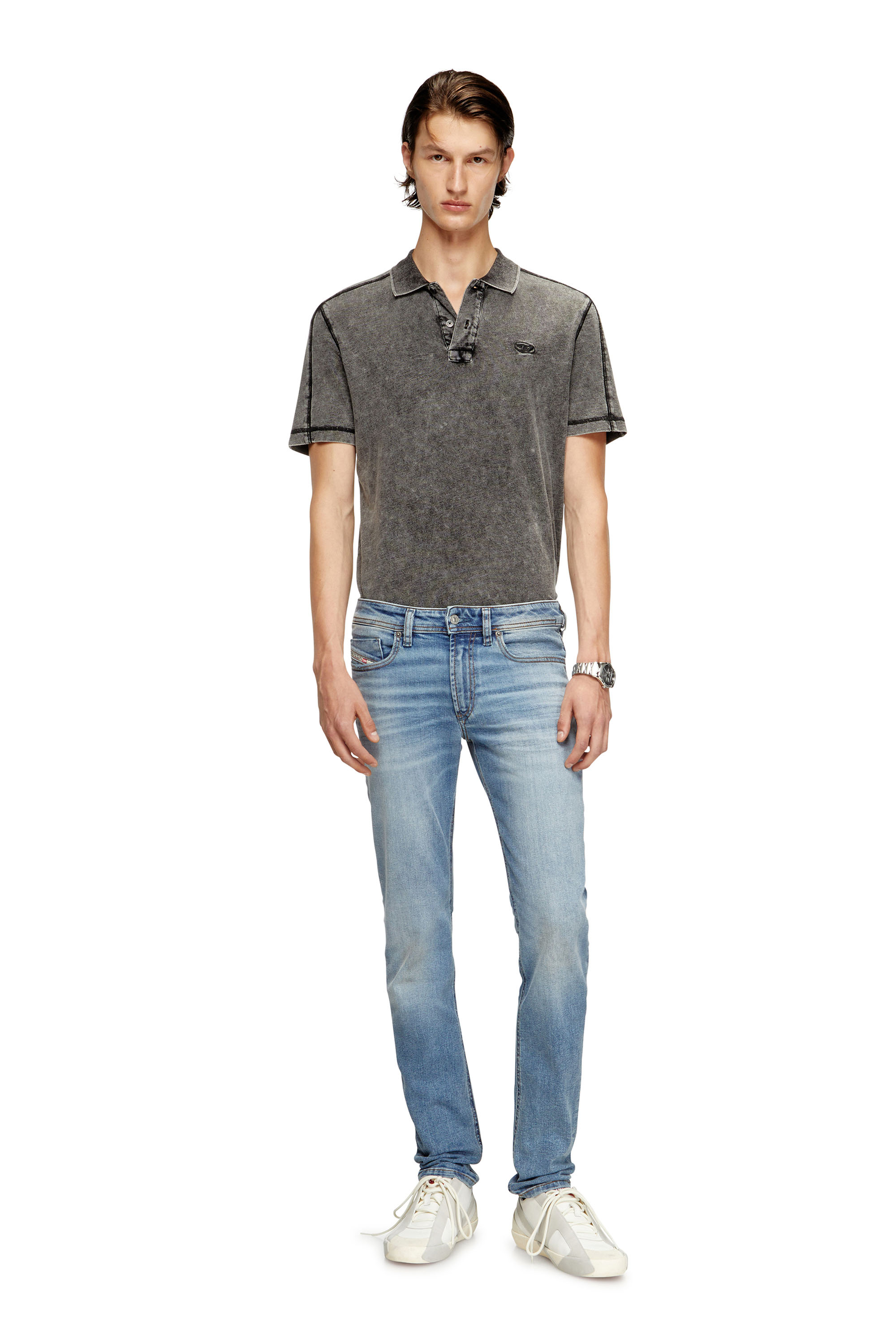 Diesel - Man's Skinny Jeans 1979 Sleenker 0DBDQ, Light Blue - 2