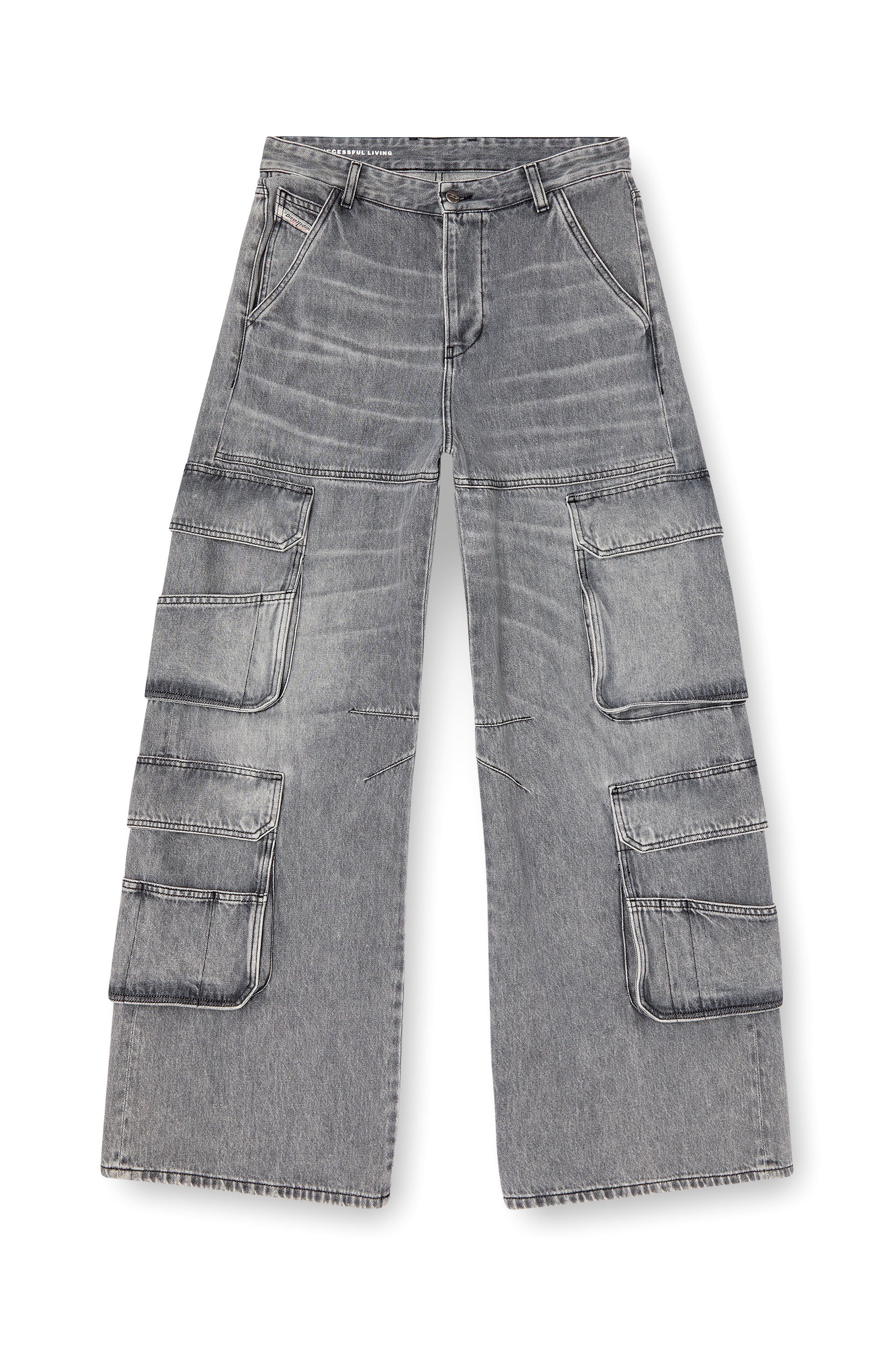 Diesel - Woman's Relaxed Jeans 1996 D-Sire 0DCBE, Light Grey - 5