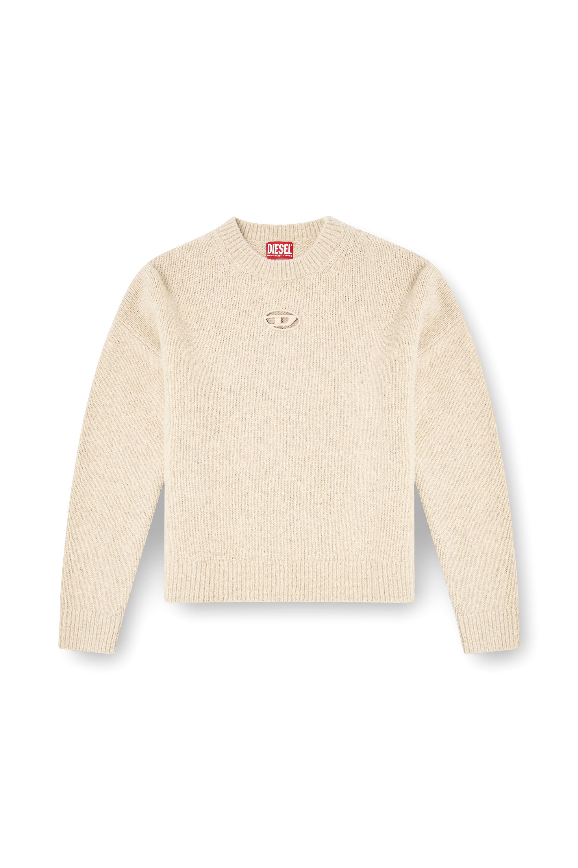 Diesel - M-AREETA, Woman's Jumper in wool and alpaca blend in Beige - 2