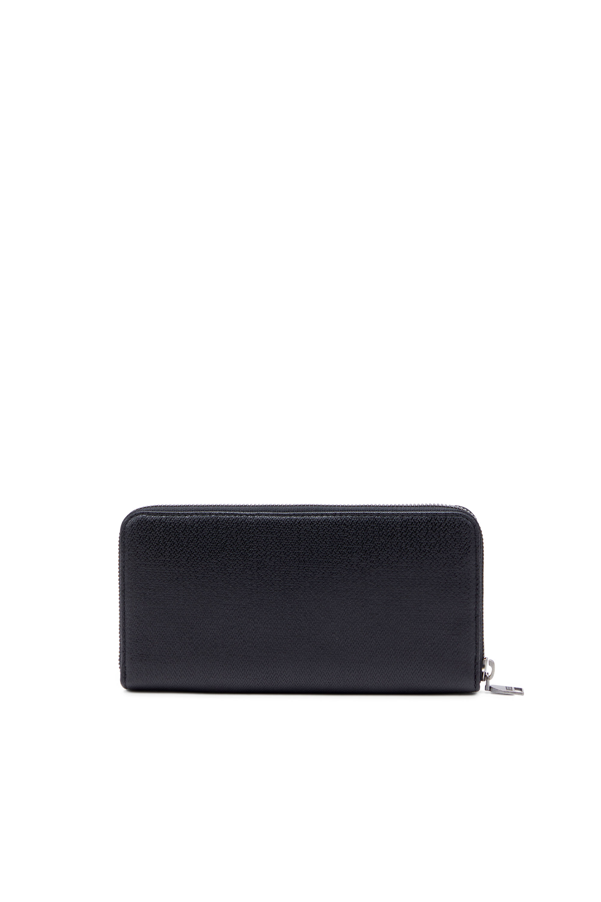 Diesel - CONTINENTAL ZIP L, Man's Long zip wallet in textured leather in Black - 2