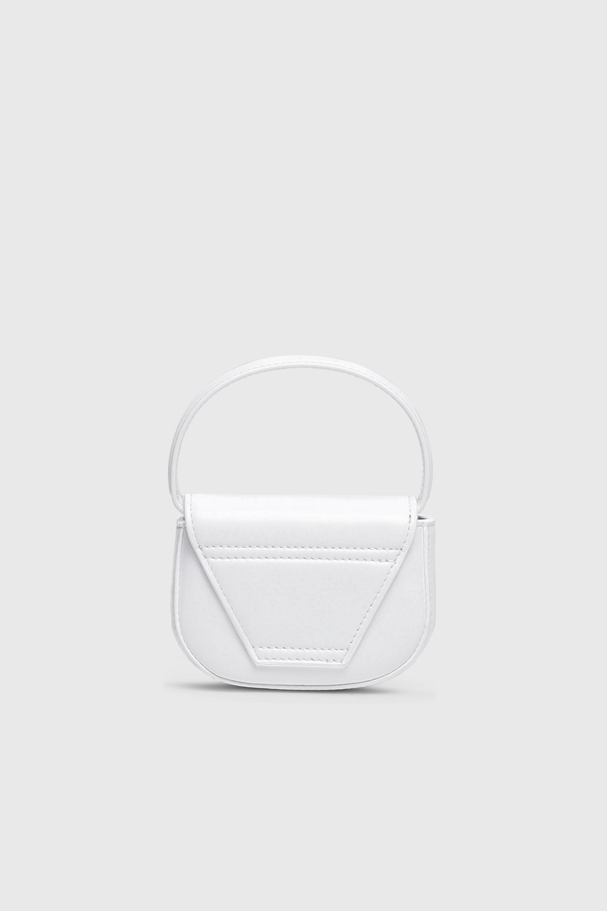 Diesel - 1DR XS, Woman's 1DR XS-Iconic mini bag with D logo plaque in White - 2