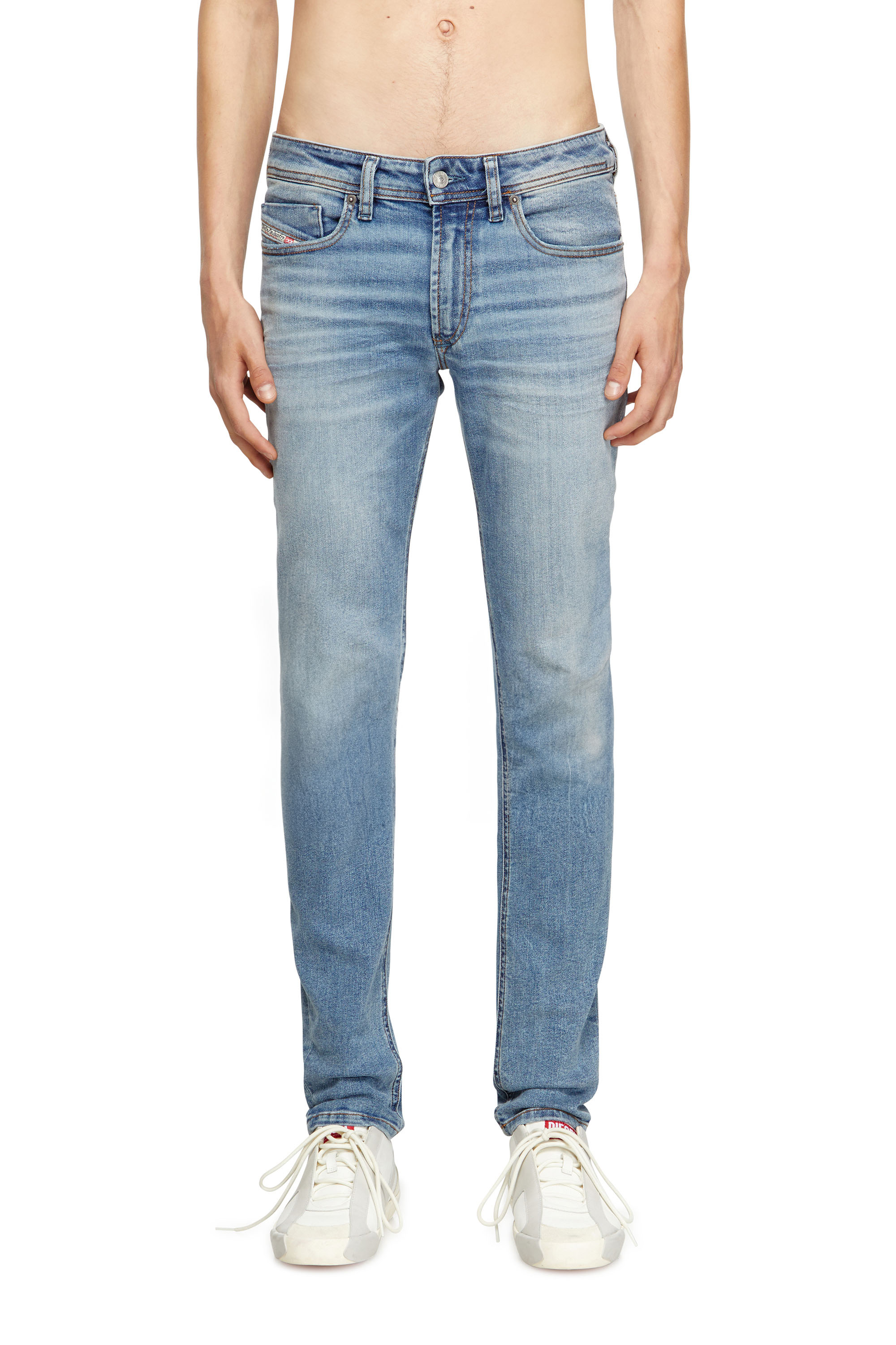 Diesel - Man's Skinny Jeans 1979 Sleenker 0DBDQ, Light Blue - 1
