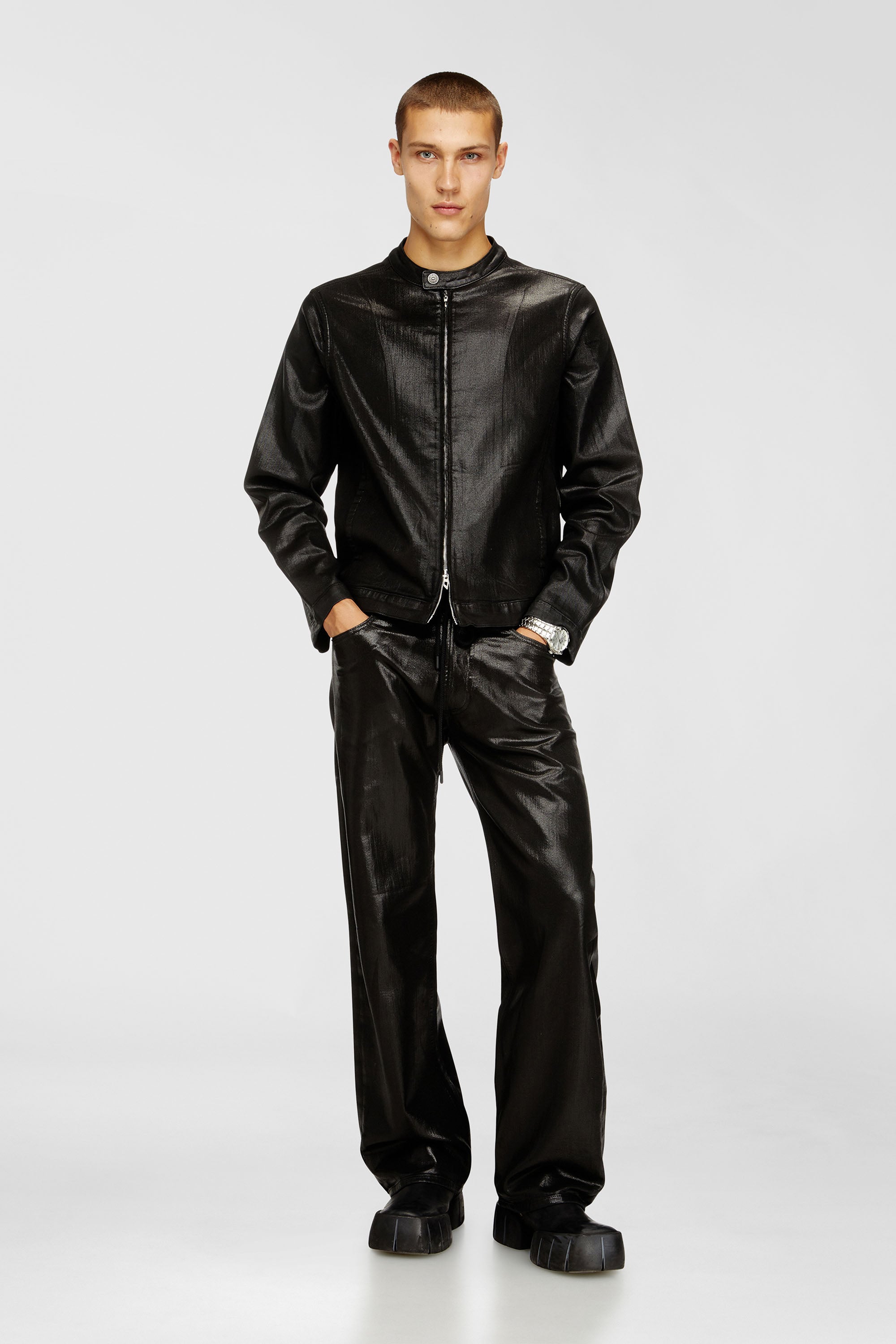 Diesel - Man's Relaxed 2080 D-Reel Joggjeans&reg; 068VD, Black/Dark grey - 2