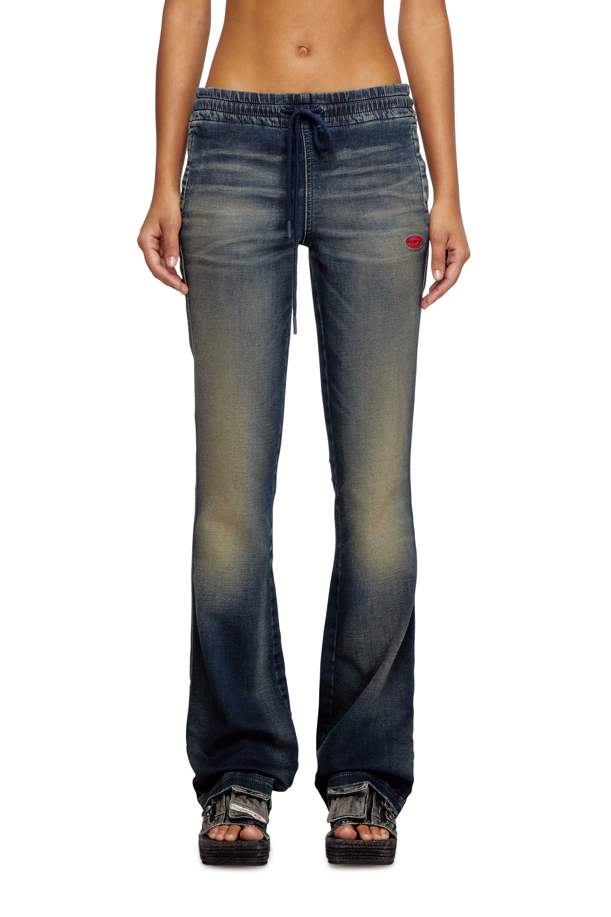 Diesel - Woman's Bootcut 2069 D-Ebbey Joggjeans&reg; 068PM, Dark Blue - 3