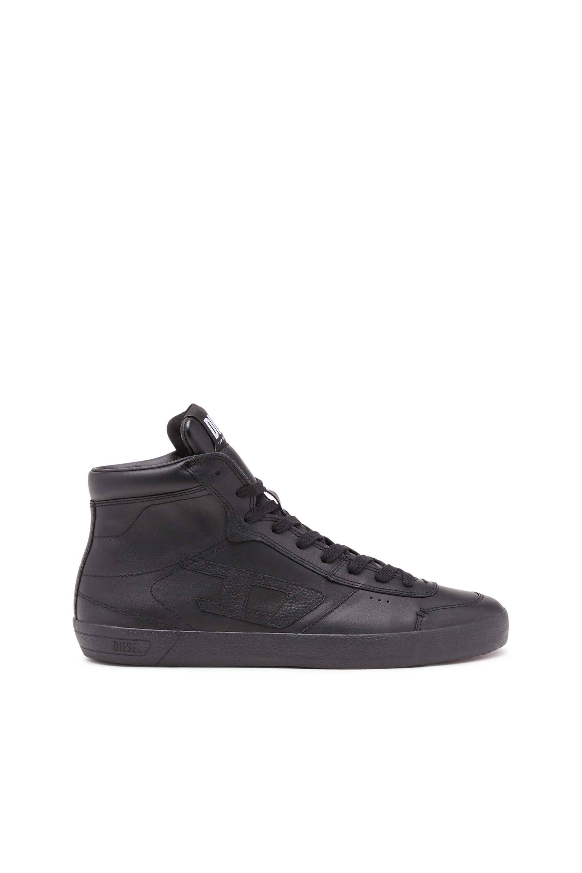 Diesel - S-LEROJI MID, Man S-Leroji Mid-Leather high-top sneakers in Black - Image 1
