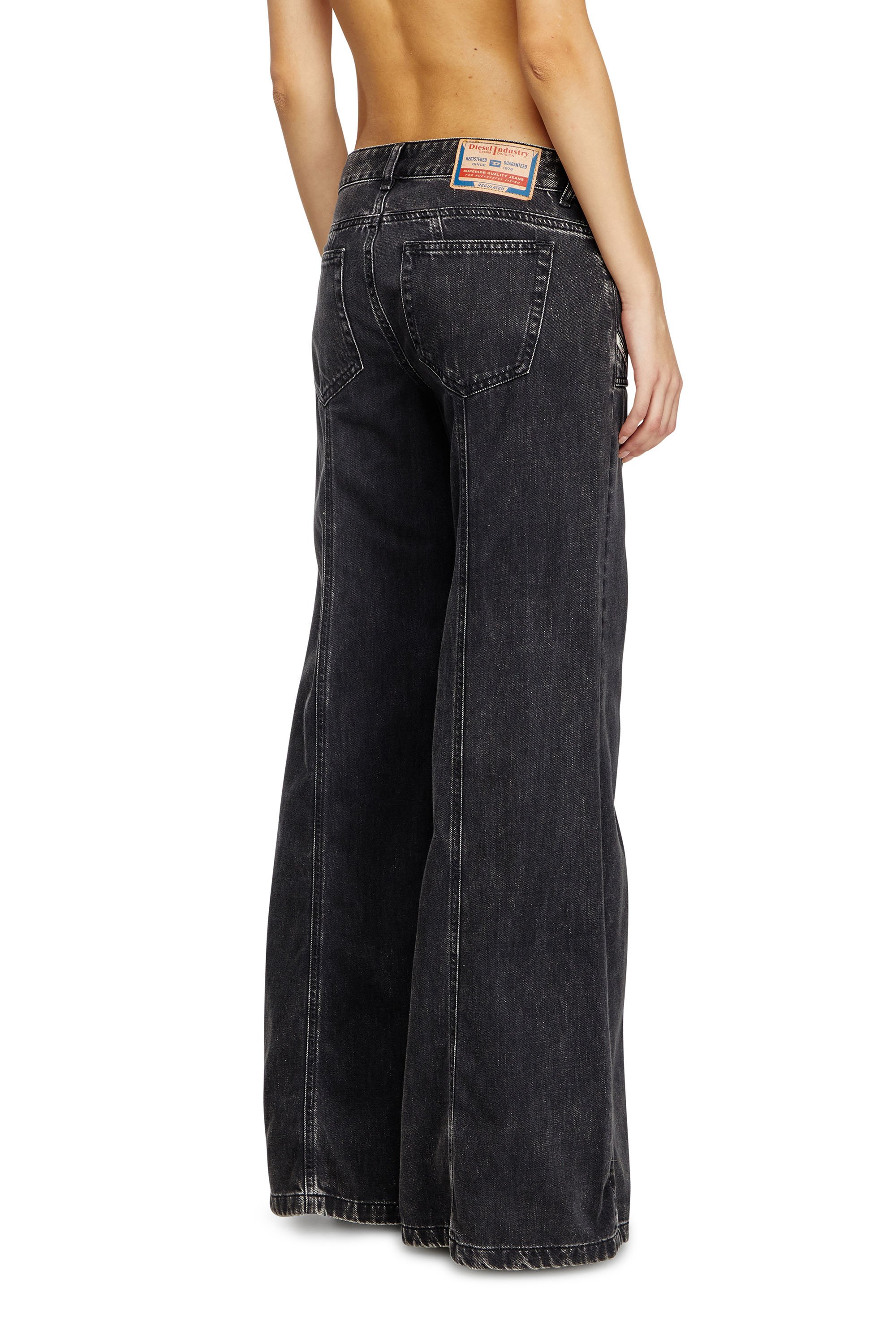 Diesel - Woman's Flare Jeans D-Akii 068HN, Black/Dark grey - 4