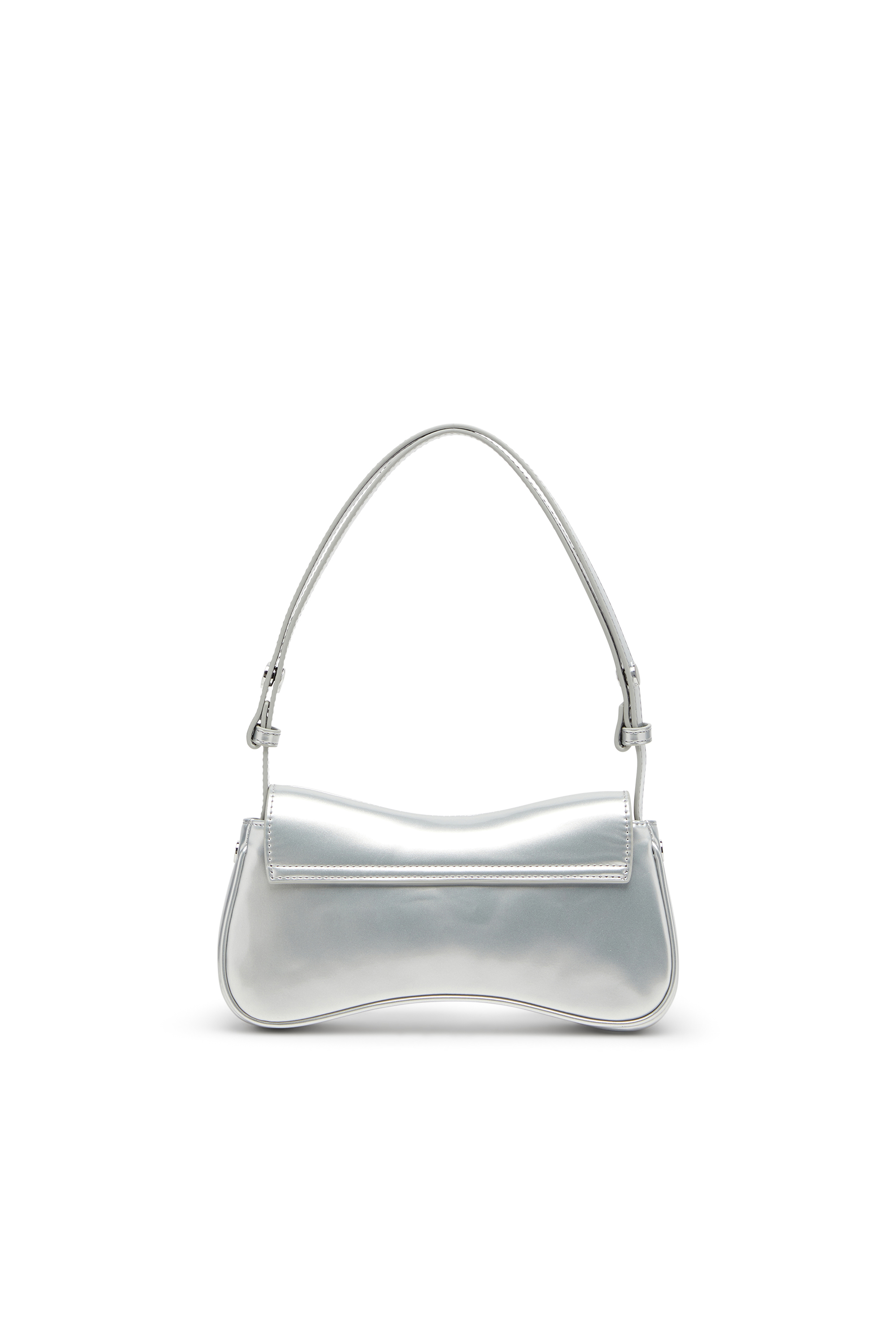 Diesel - PLAY CLUTCH, Woman's Play-Clutch in metallic PU in Silver - 2