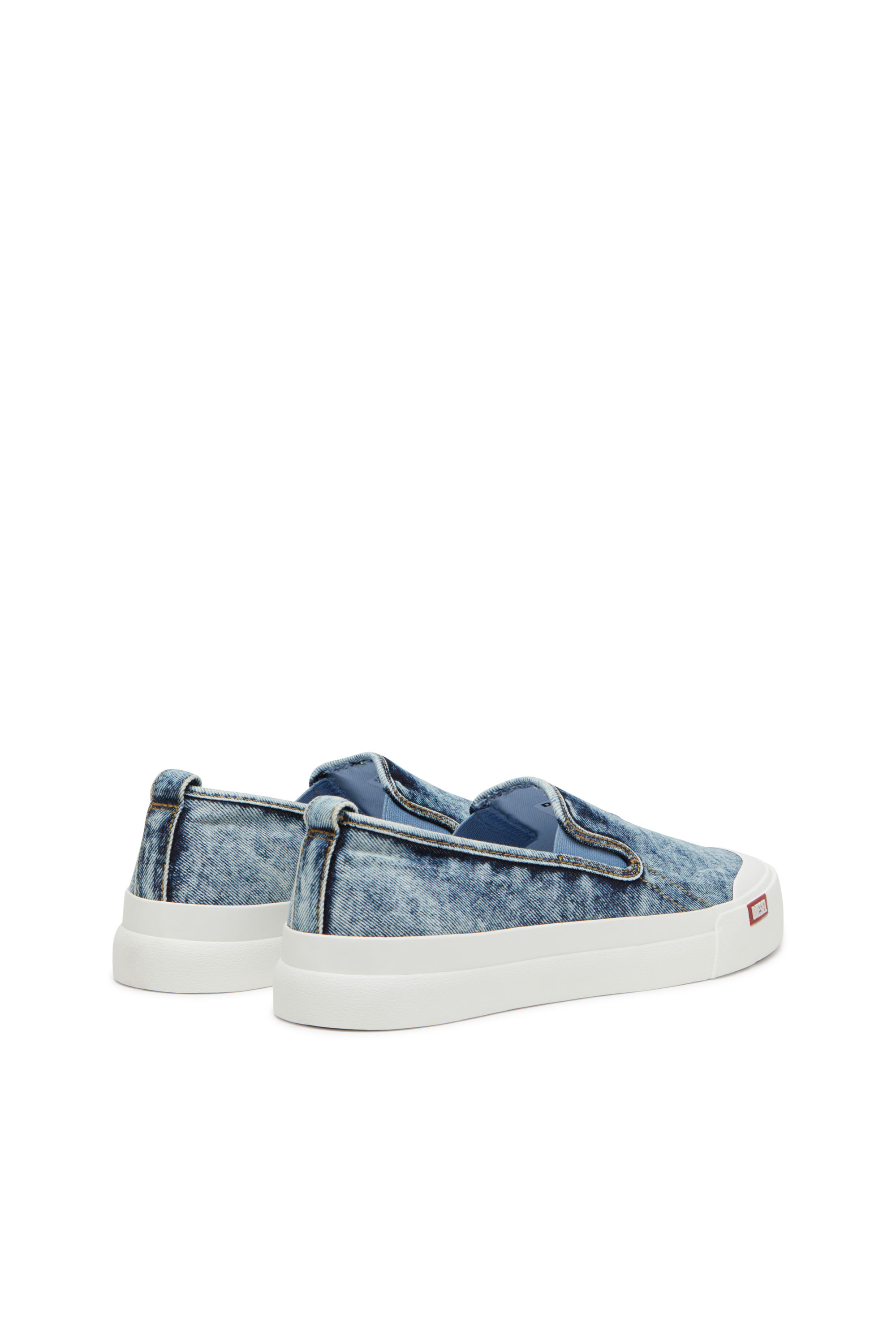 Diesel - S-ATHOS NMD SO, Man's Denim slip-on sneakers in Blue - 3