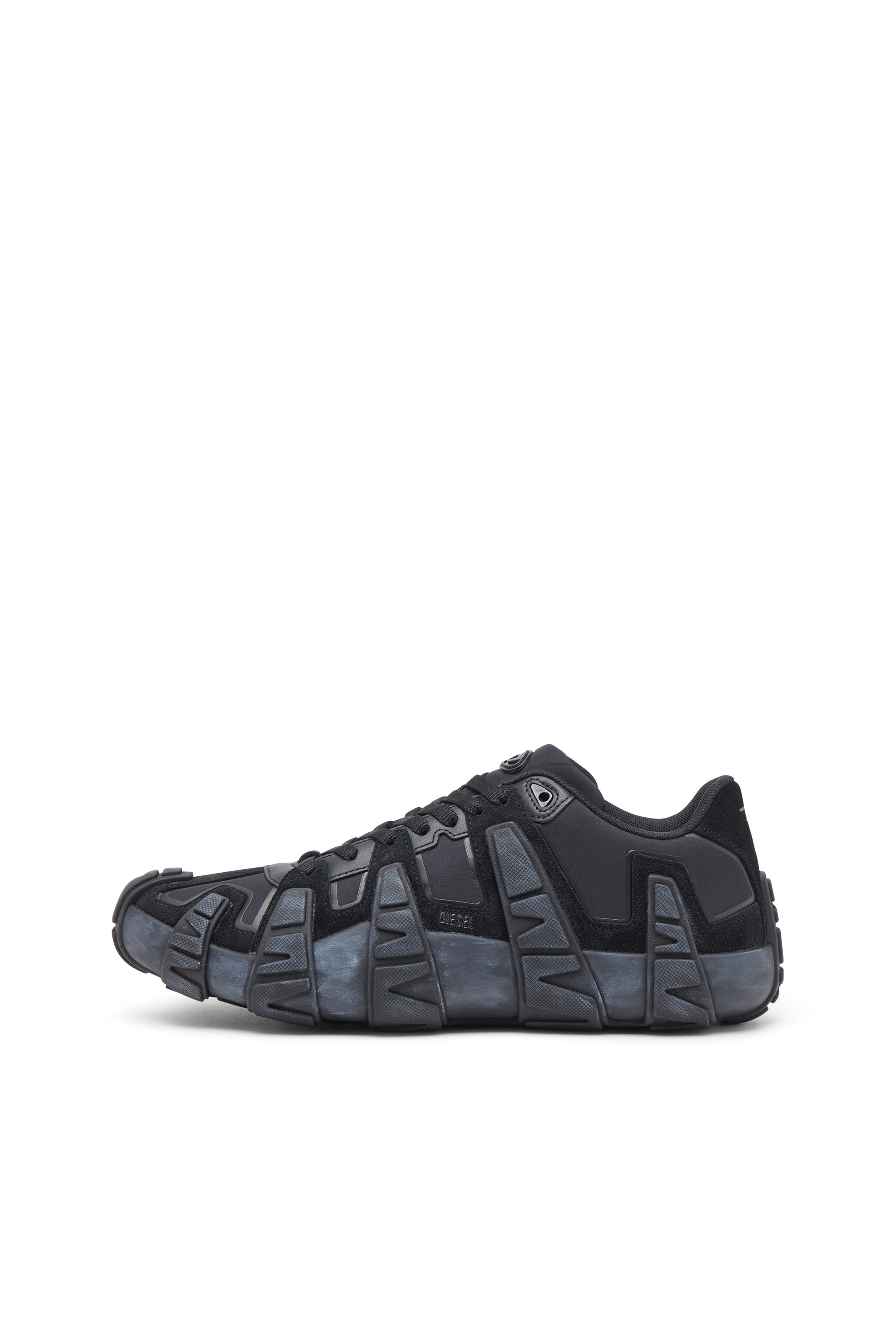Diesel - S-D-GRIFFE LOW, Man's S-D-Griffe - Nylon sneakers in Black/Blue - 3