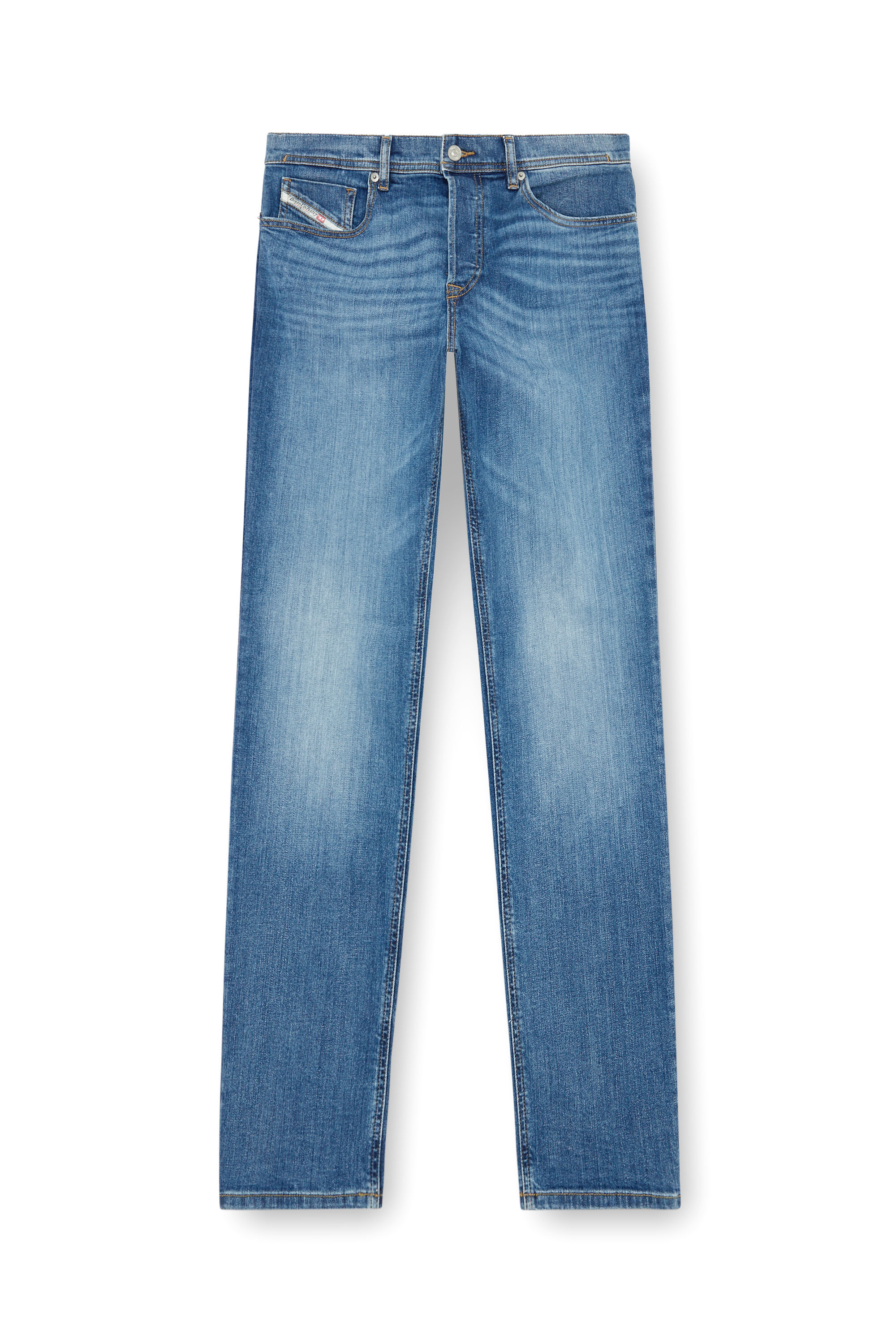 Regular Jeans 2023 D-Finitive 0KIAL, Light Blue Diesel - Man's Regular Jeans 2023 D-Finitive 0KIAL, Light Blue - 2