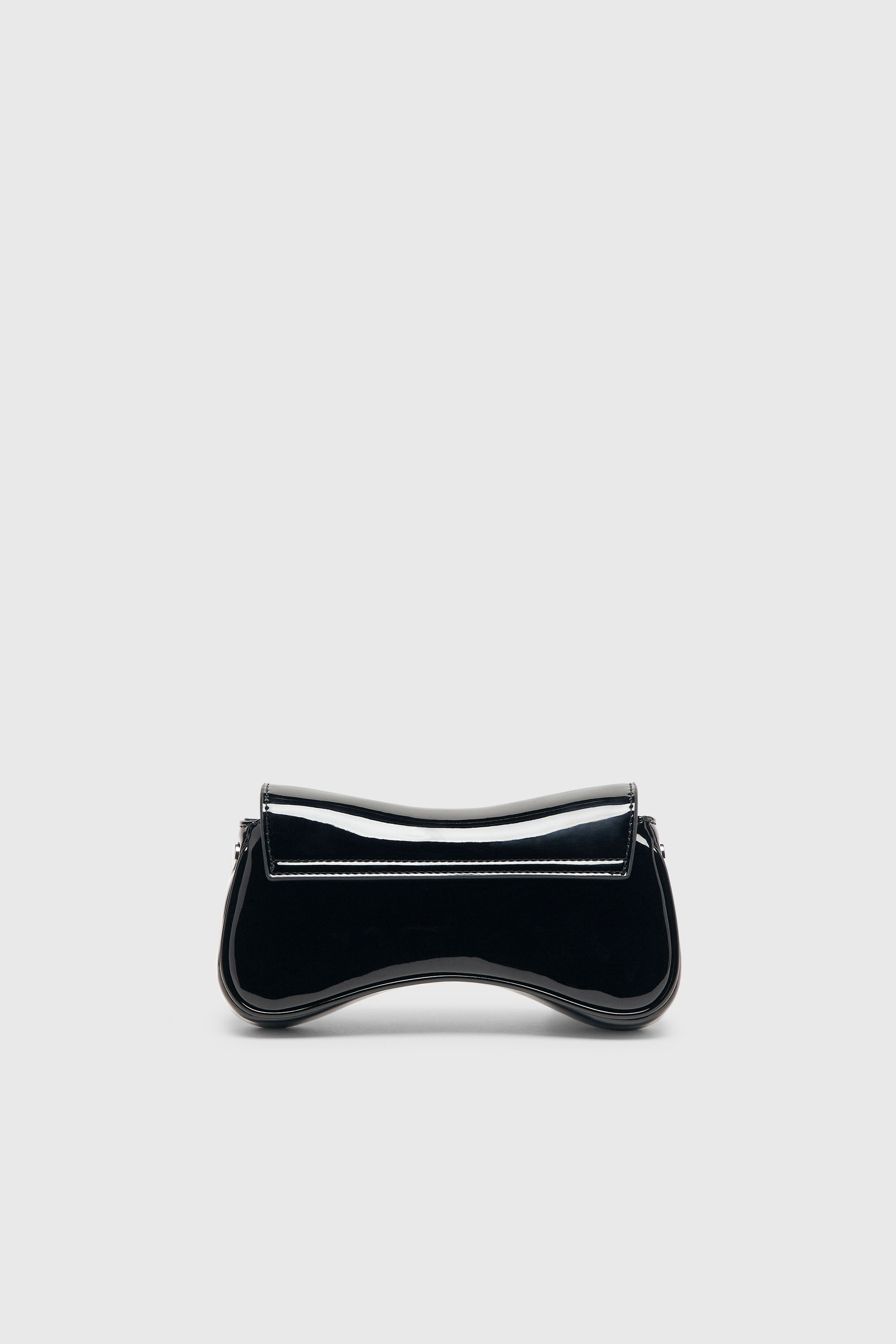 Diesel - PLAY CROSSBODY XS, Woman's Play-Small crossbody bag glossy in Black/Flash mirror - 2