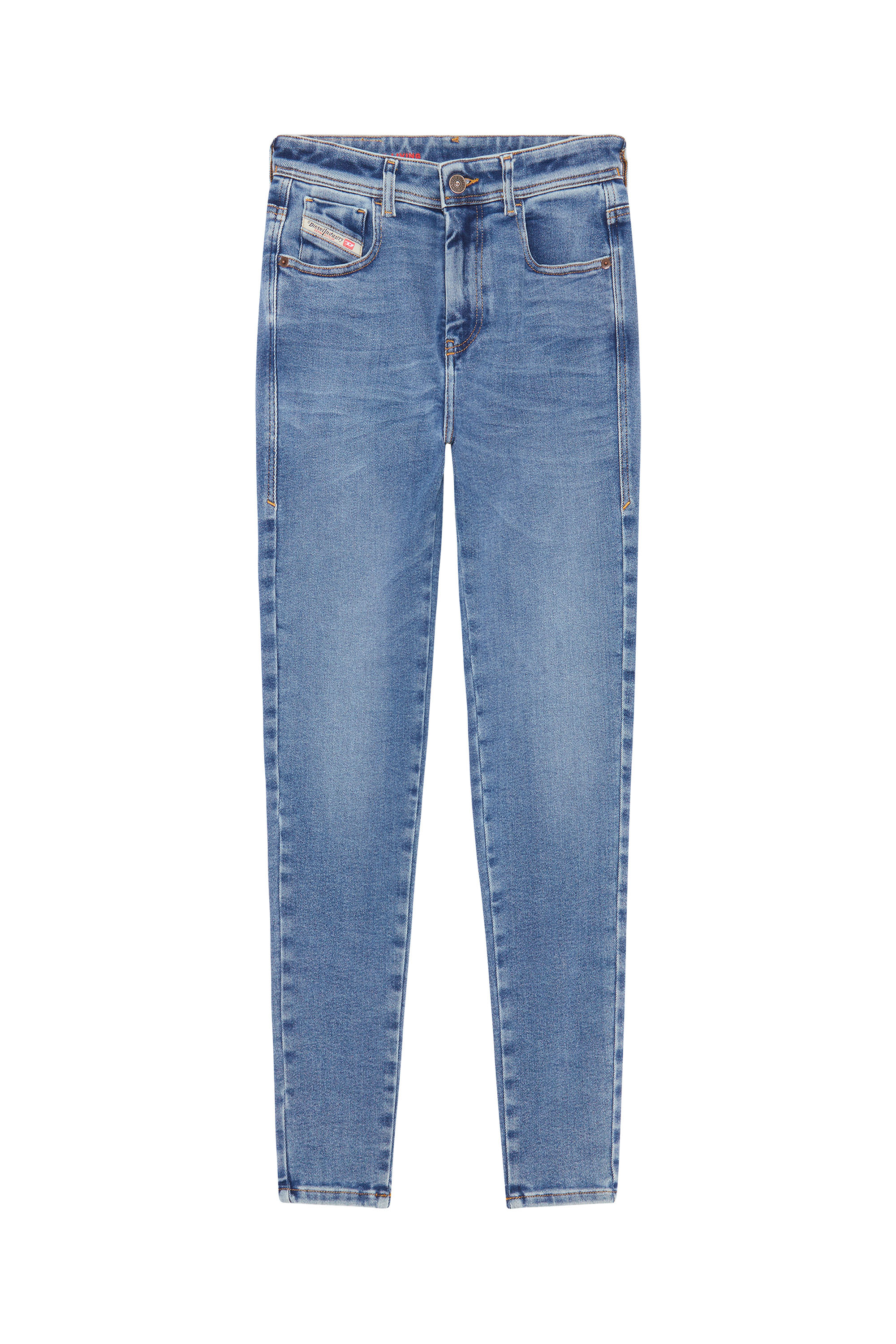 Diesel - Super skinny Jeans 1984 Slandy-High 09D62, Medium blue - Image 5