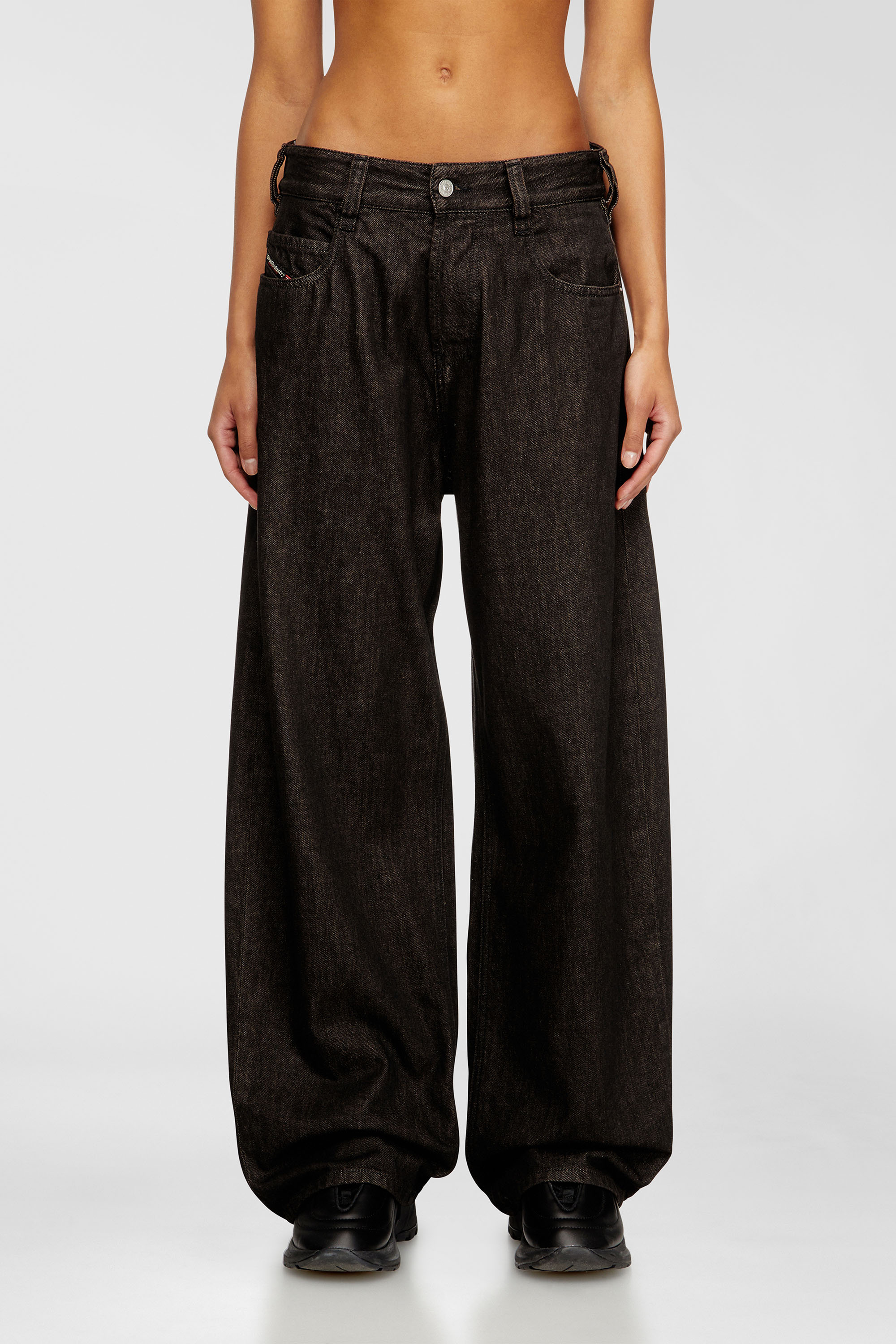 Diesel - Unisex's Relaxed Jeans 1997 D-Enim-M 09N25, Black/Dark grey - 2