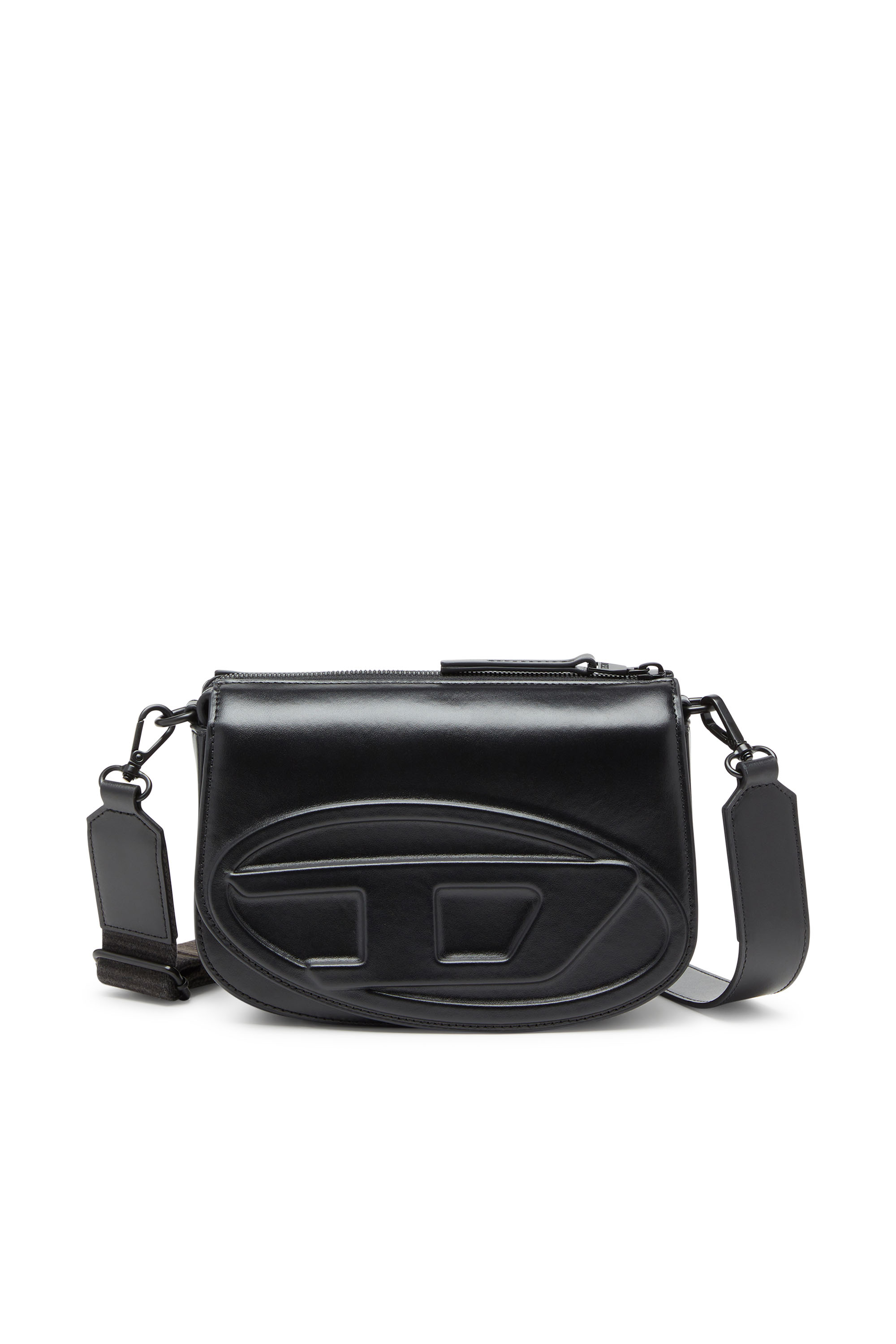 Diesel - 1DR CAMERA BAG, Man's Camera bag in premium leather in Black - 2