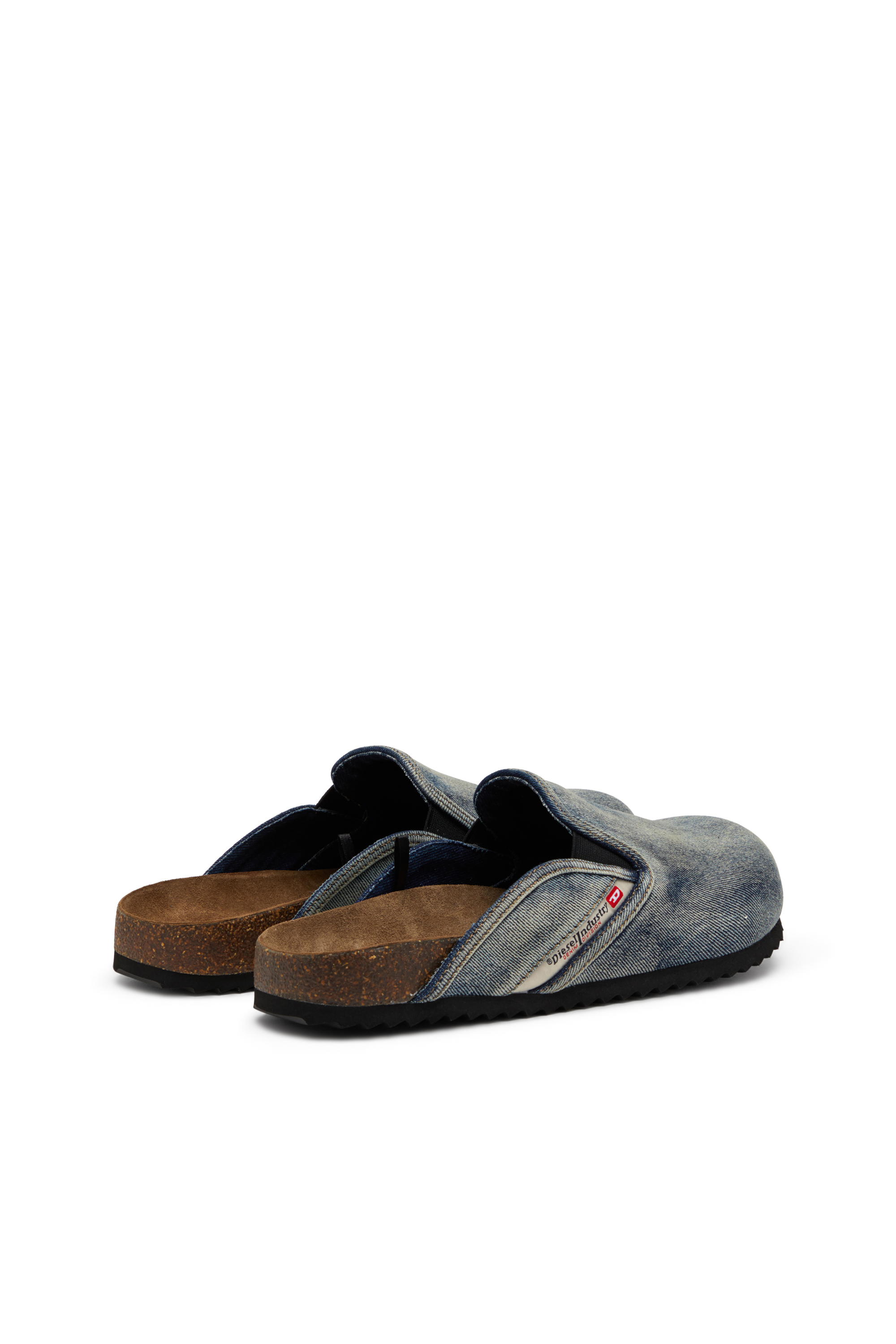 D-WOODSTOCK SLIP-ON, Dark Blue Diesel - D-WOODSTOCK SLIP-ON, Man's D-Woodstock-Denim mules in Dark Blue - 3