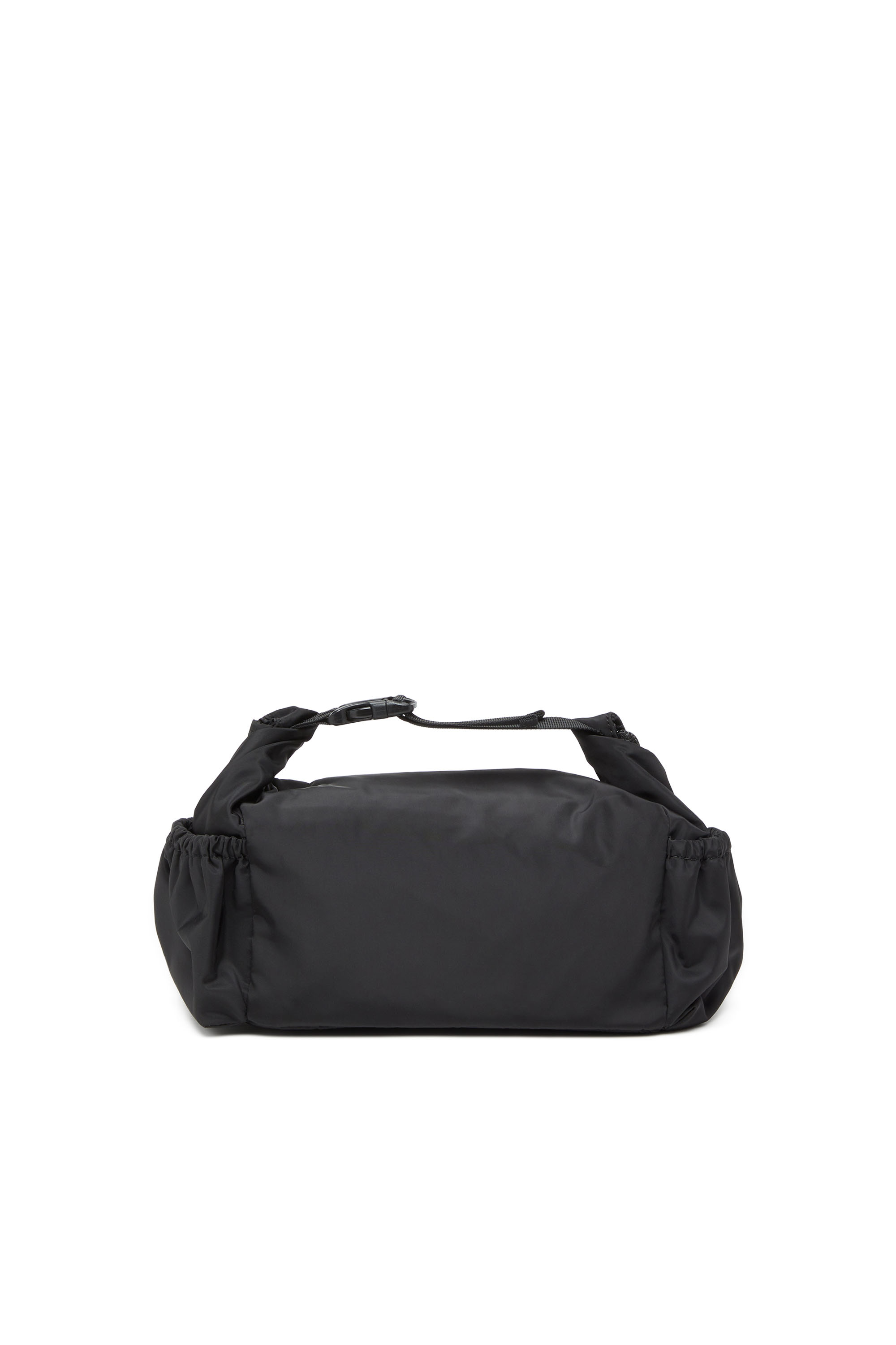 Diesel - DRAPE WASH BAG X, Unisex's Nylon wash bag with Oval D print in Black - 2