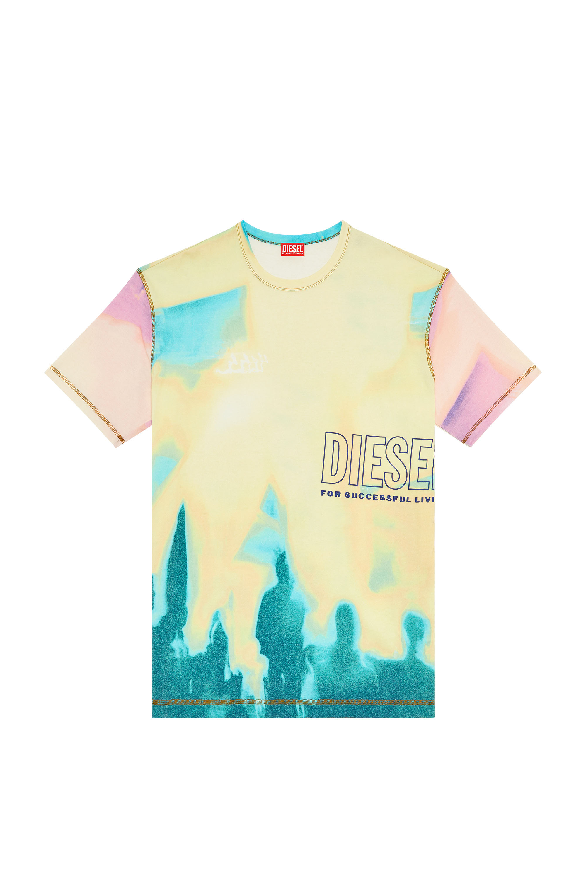 Diesel - T-WASH-COLOR, Yellow - Image 3
