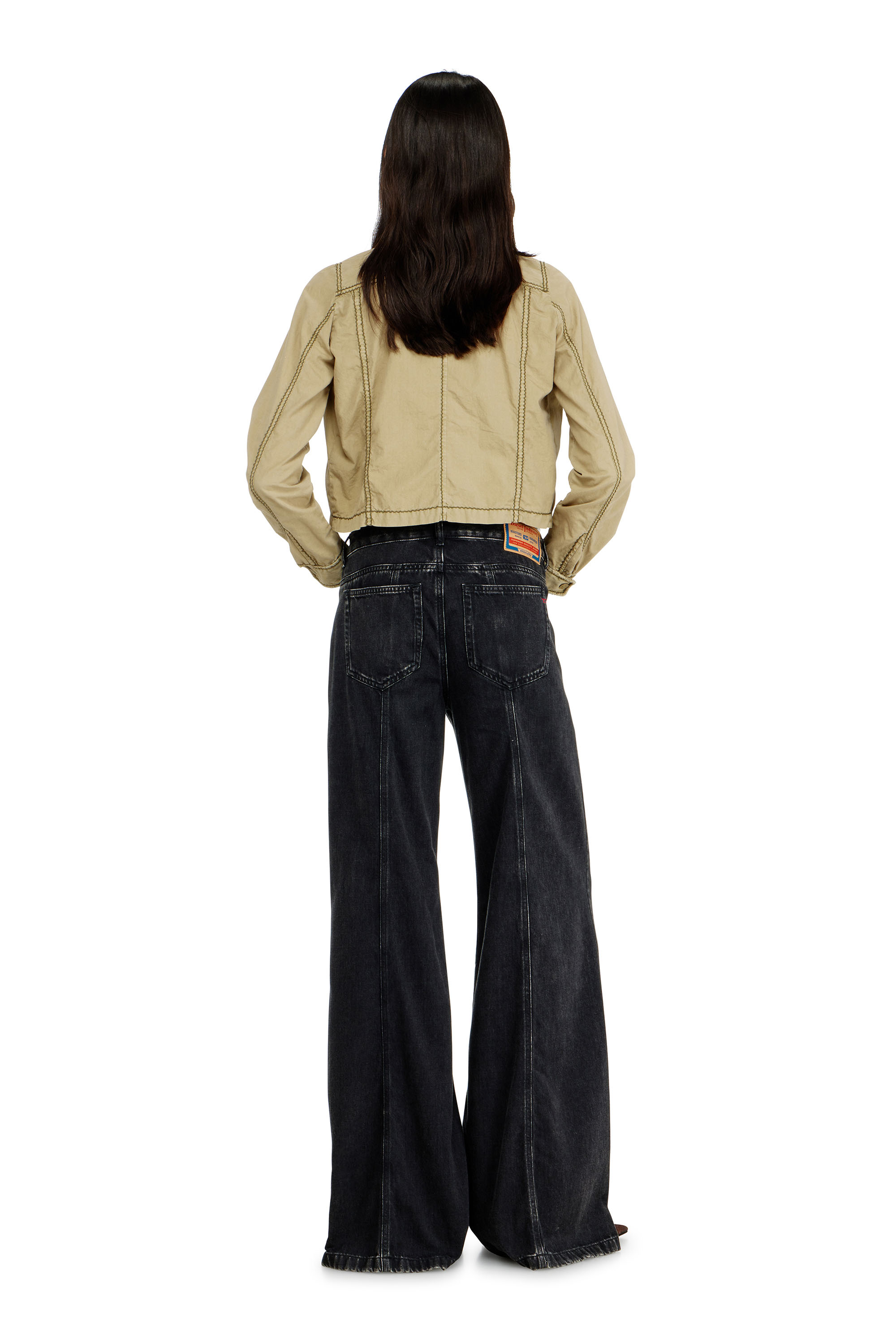 Diesel - Woman's Flare Jeans D-Akii 068HN, Black/Dark grey - 3