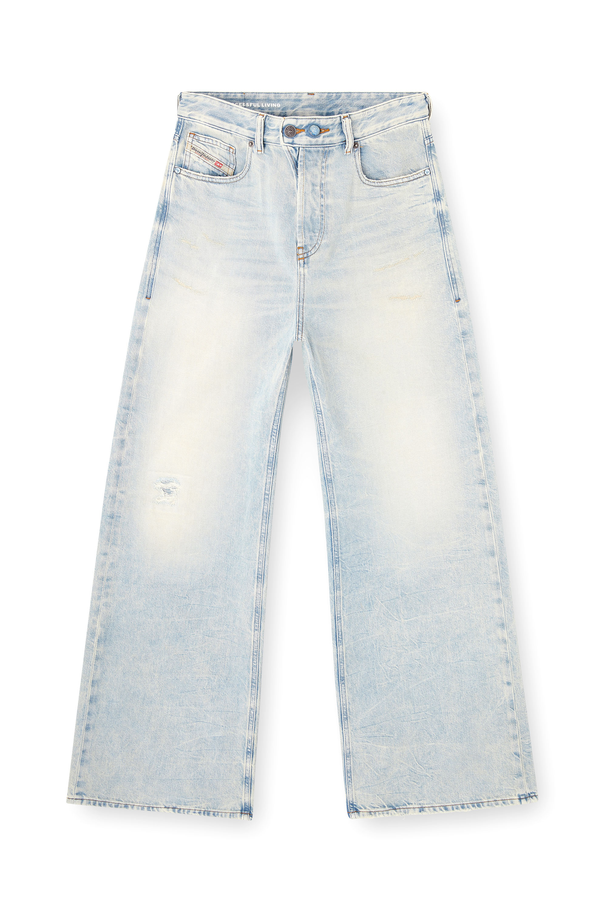 Diesel - Woman's Relaxed Jeans 1996 D-Sire 09N22, Light Blue - 3