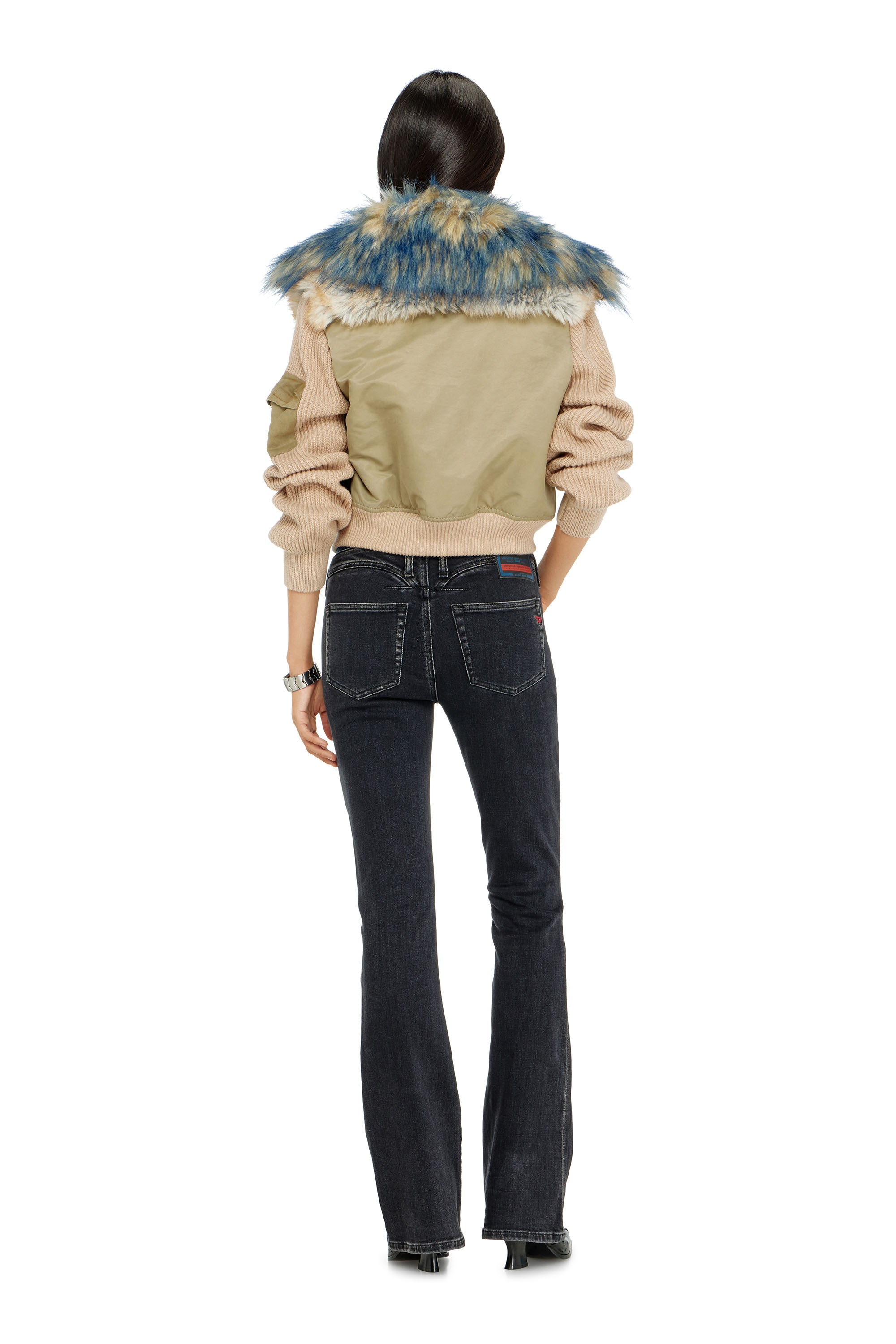 Diesel - Woman's Bootcut Jeans 1969 D-Ebbey 09P75, Black/Dark grey - 3