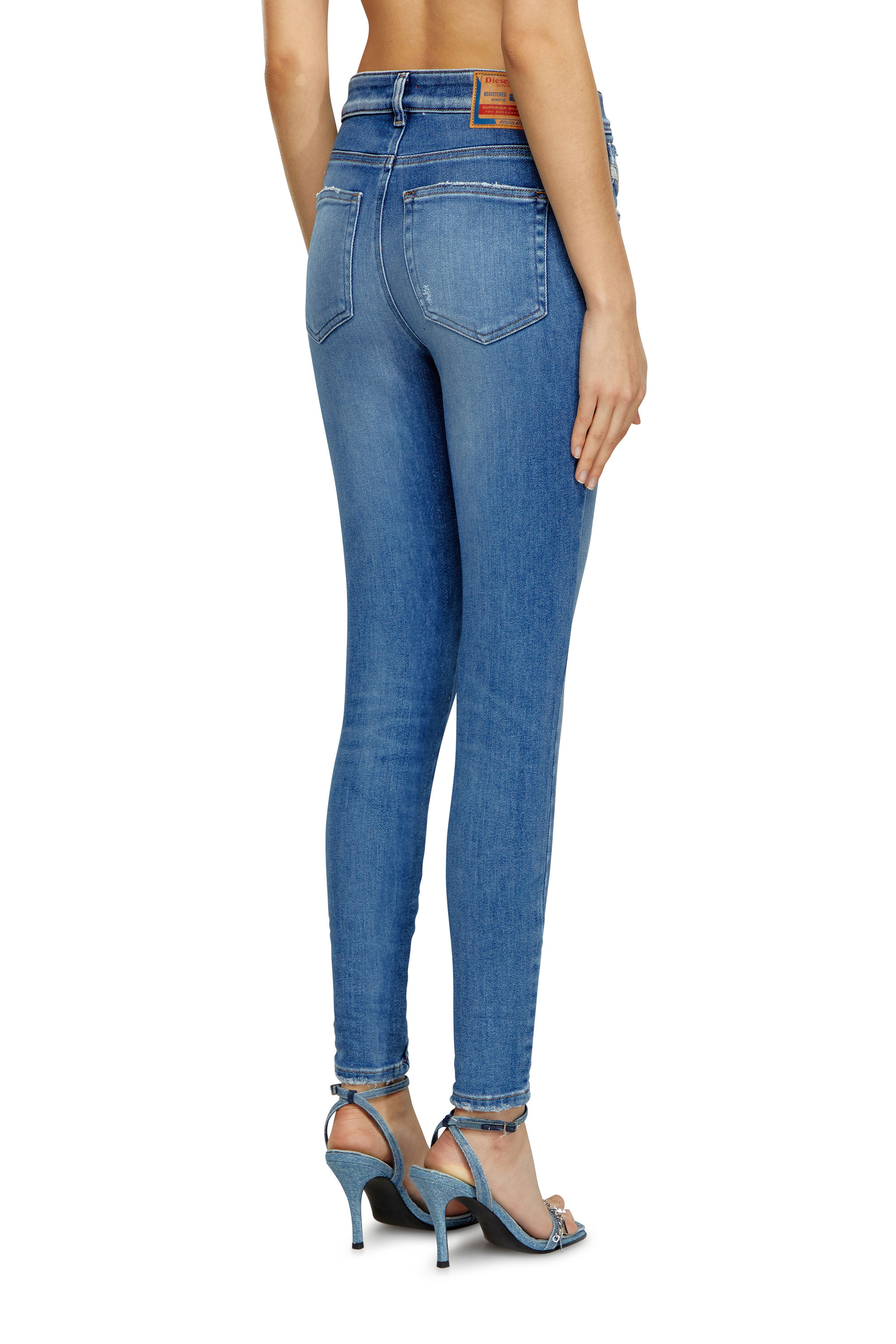 Diesel - Woman's Skinny Jeans 1984 Slandy-High 09H92, Medium blue - 4