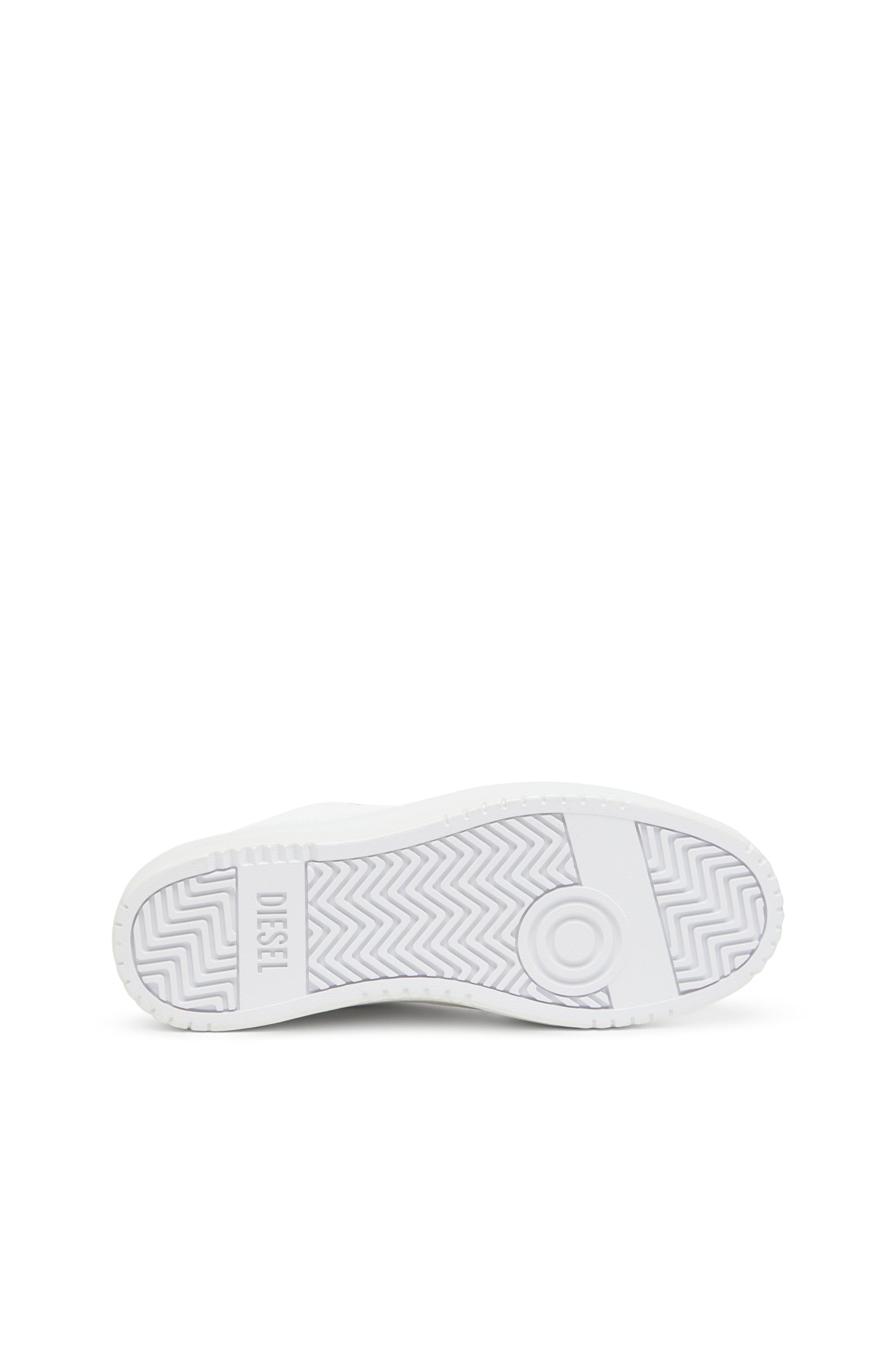 Diesel - S-TRACKER-D LOW, Man's S-Tracker-D-Silicone-dipped leather sneakers in White - 4