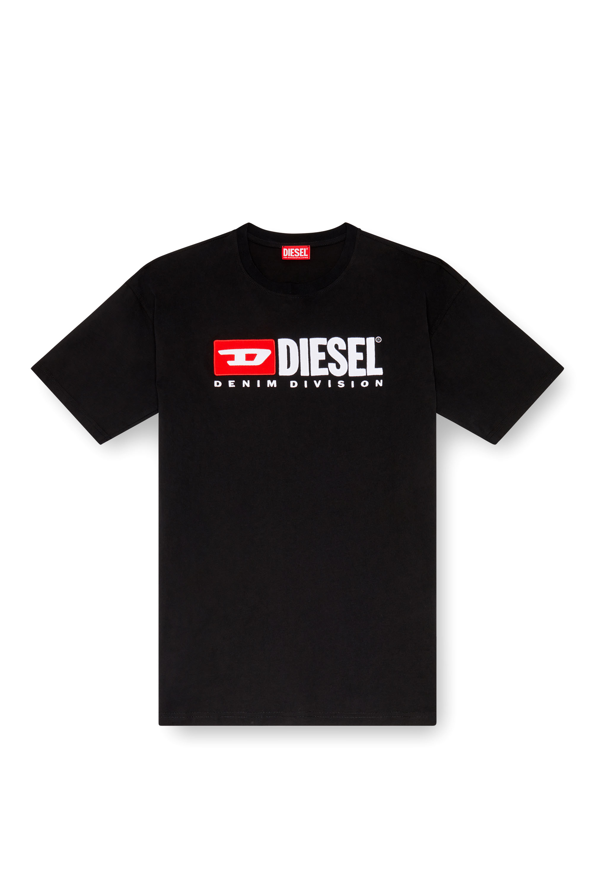 Diesel - T-BOXT-DIV, Man's T-shirt with Diesel patch logo in Black - 2