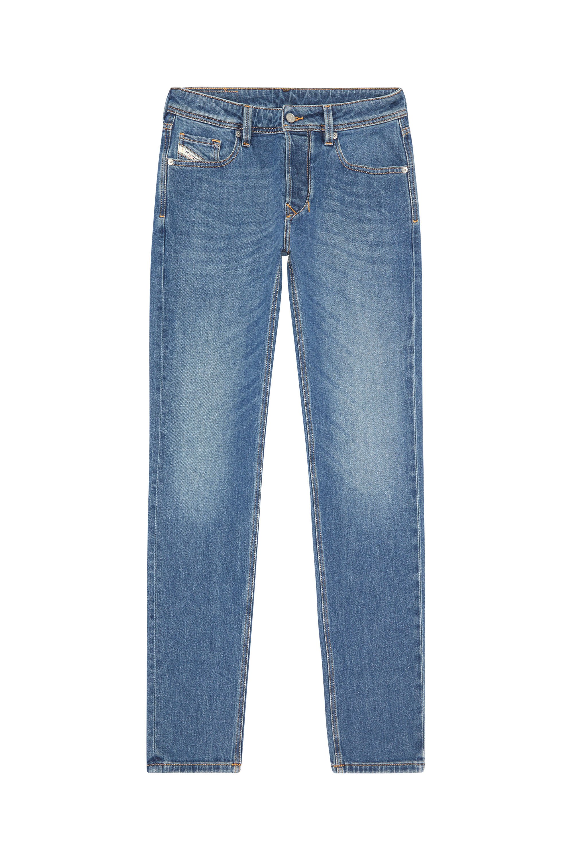 Diesel - Tapered Jeans 1986 Larkee-Beex 09F88, Man's Tapered Jeans - 1986 Larkee-Beex in Medium blue - 3