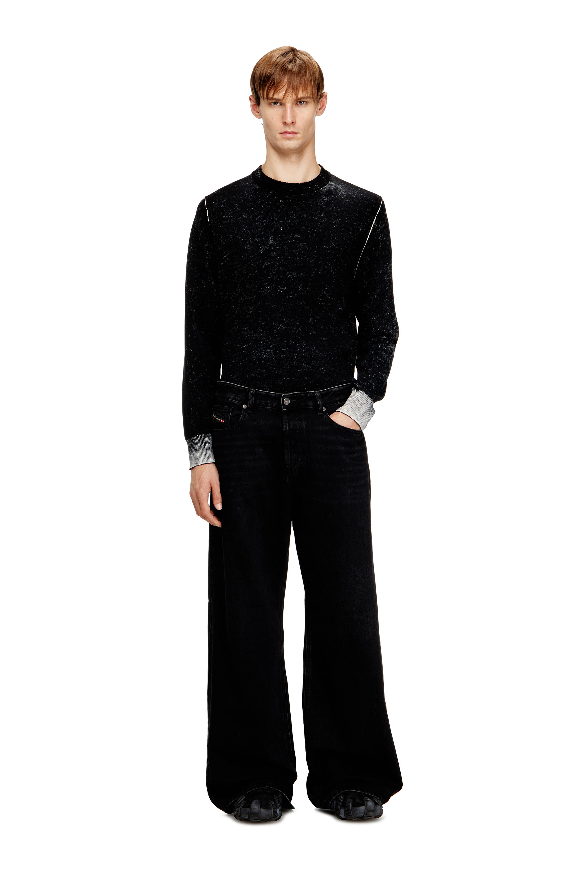 Diesel - Woman's Relaxed Jeans 1996 D-Sire 09P09, Black/Dark grey - 4