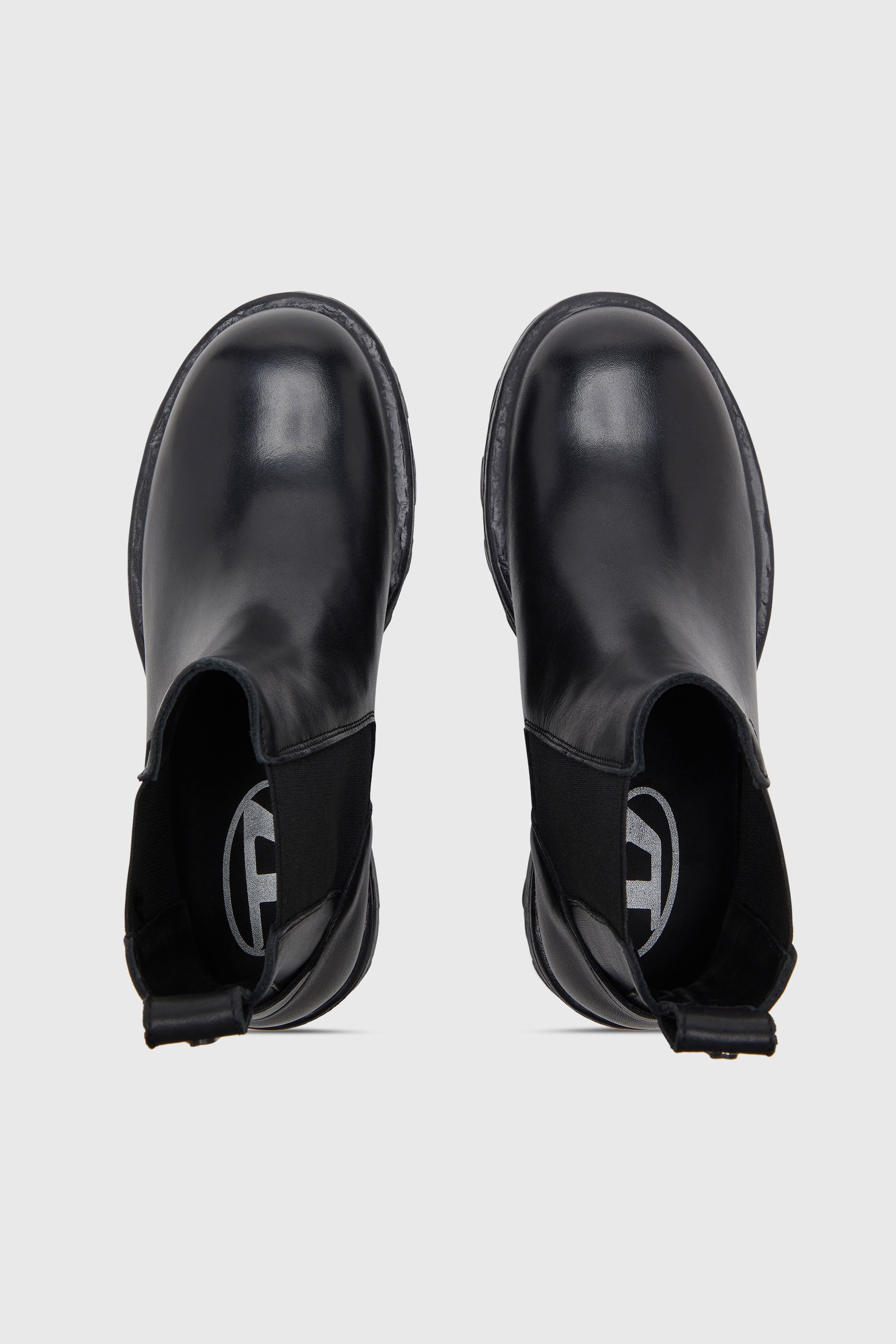 Diesel - D-HAMMER CH, Man's D-Hammer-Chelsea boots in leather in Black - 4