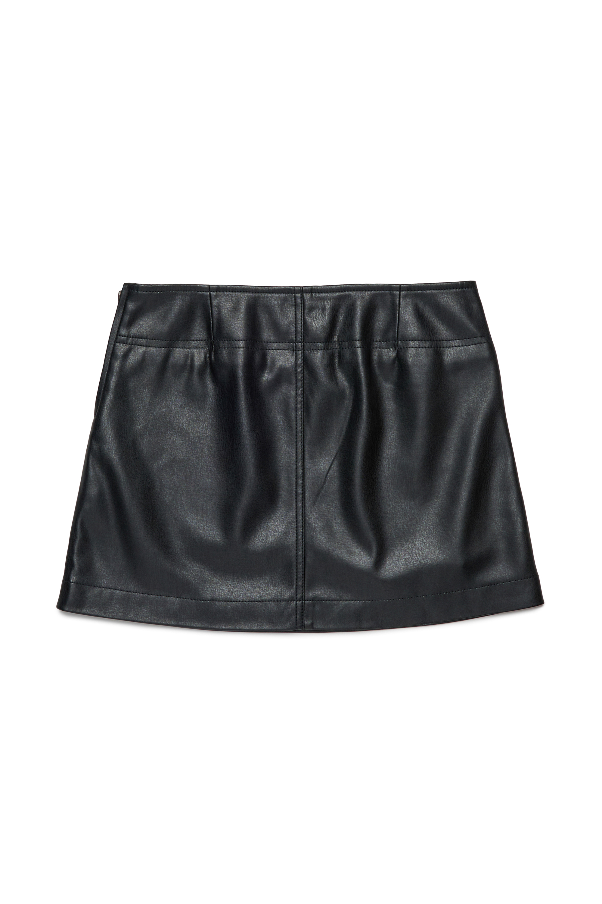 Diesel - GLEPPY, Woman's Mini skirt with embossed logo in Black - 2