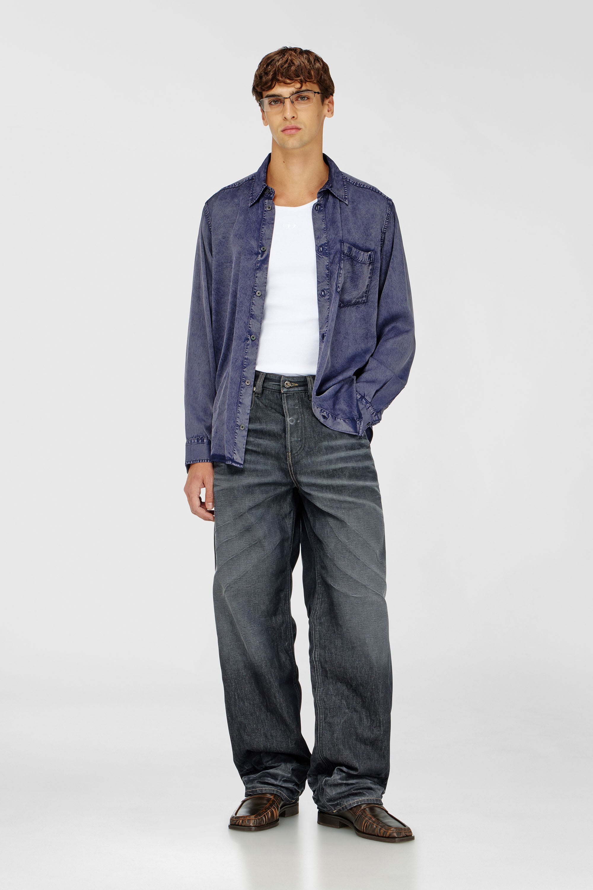 Diesel - T-ARM-LKDS, Man's Tank top in ribbed jersey with Oval D embroidery in White - 2