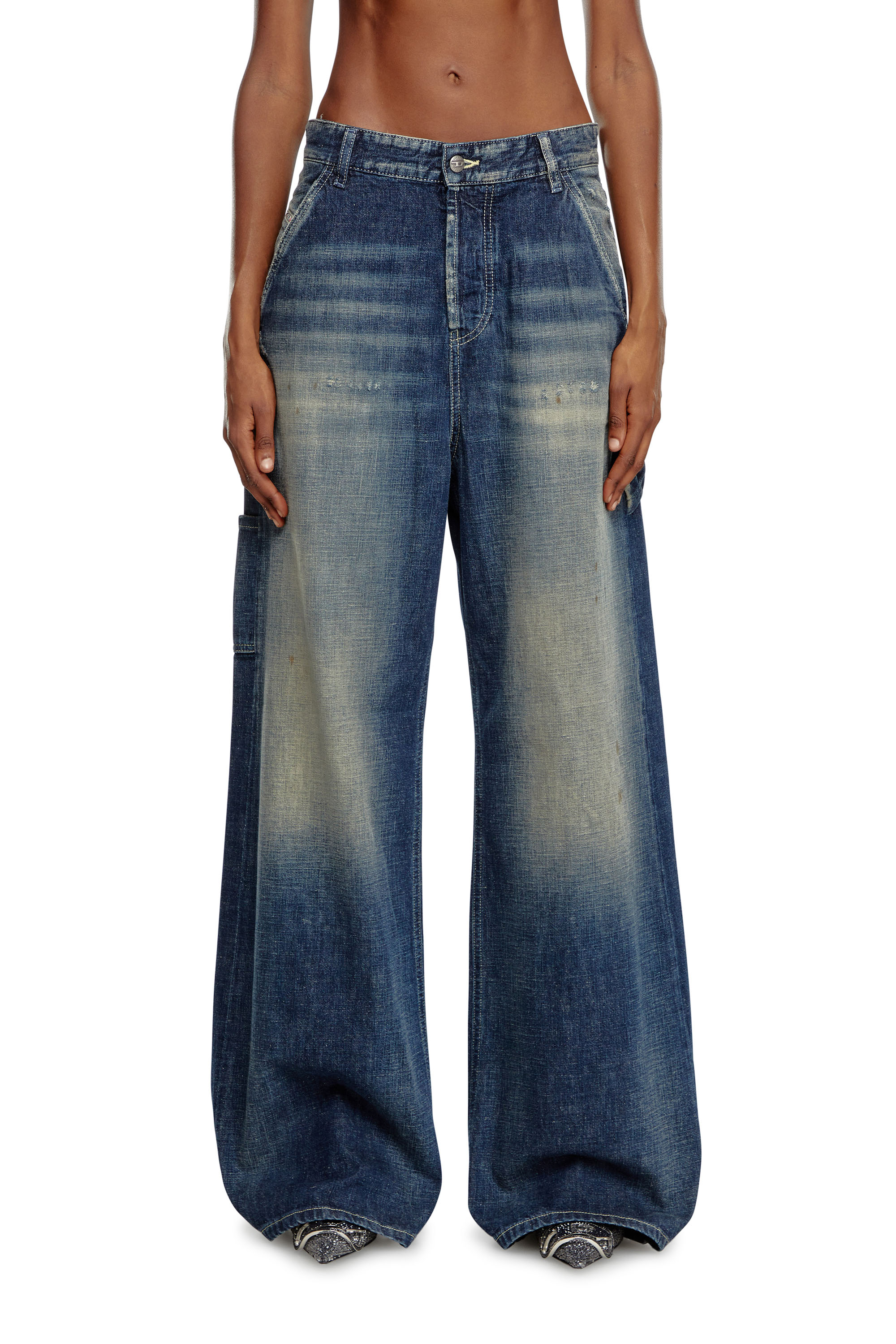 Diesel - Woman Straight Jeans 1996 D-Sire 09J91, Dark Blue - Image 1